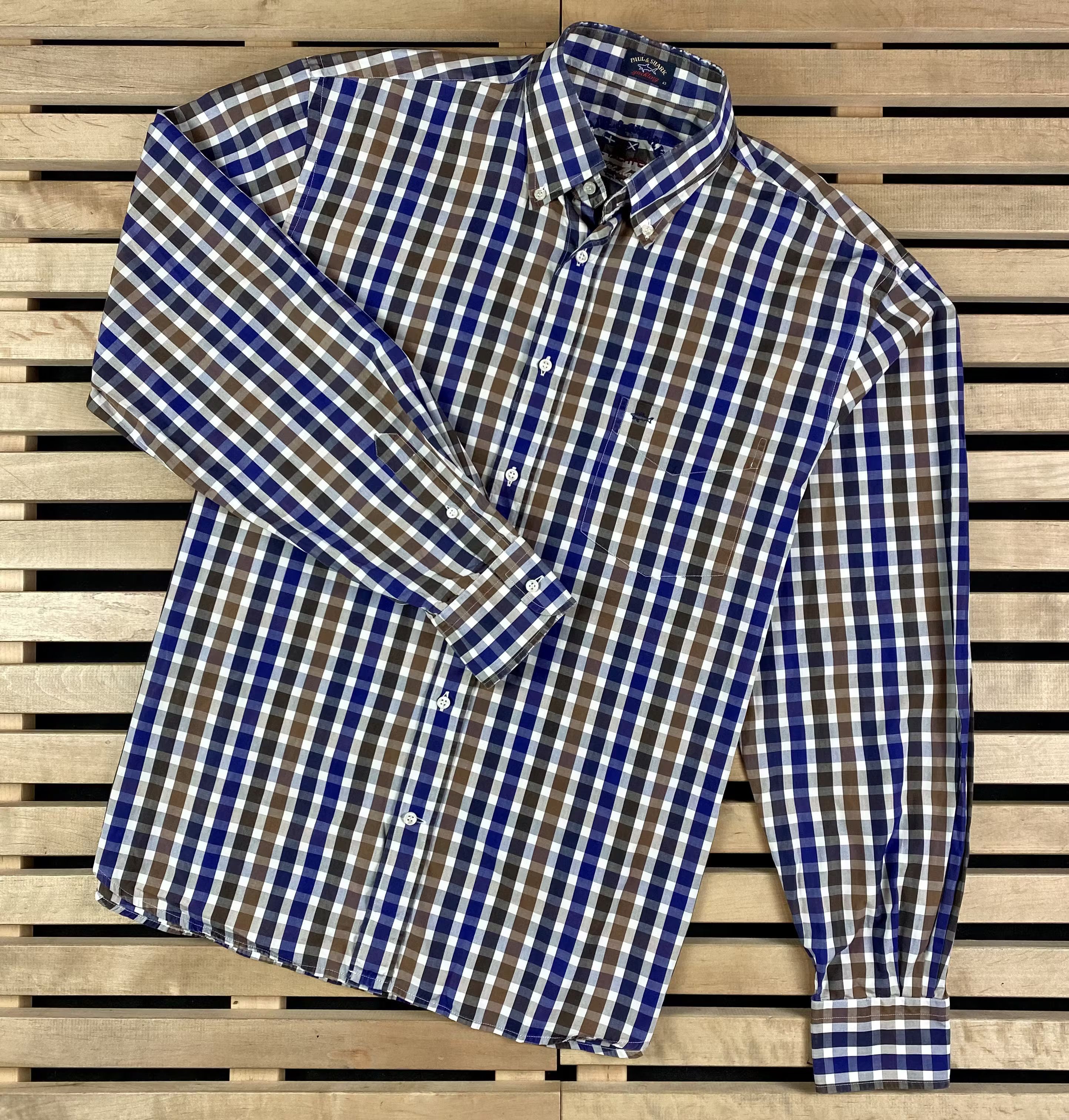 Paul & Shark × Vintage Men’s Shirt Long Sleeve Paul Shark Vintage Size 43 Size US XL / EU 56 / 4 - 1 Thumbnail