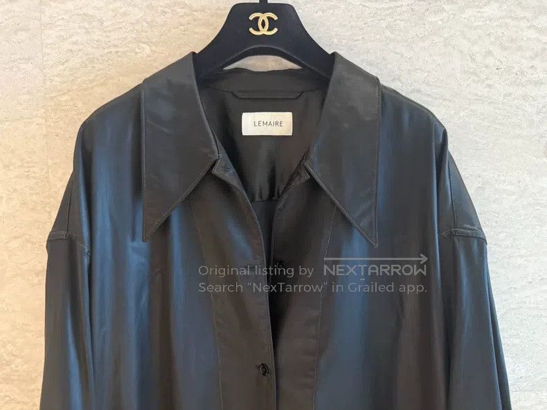 Ann Demeulemeester Ann Demeulemeester Size S pearlescent short trench coat Size S / US 4 / IT 40 - 4 Thumbnail