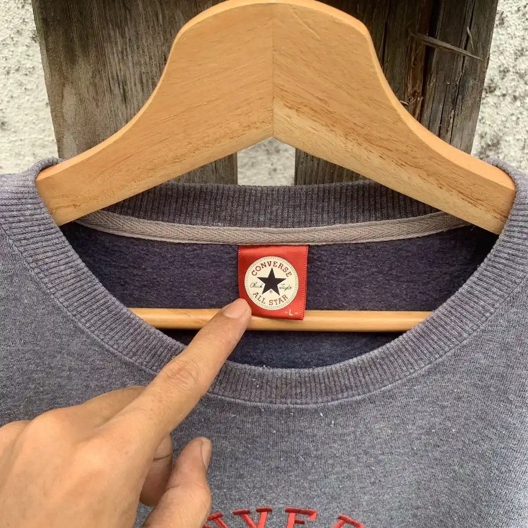 Converse × Vintage Converse All Star Big Logo Sweater Pullover Jumper Size US M / EU 48-50 / 2 - 5 Thumbnail