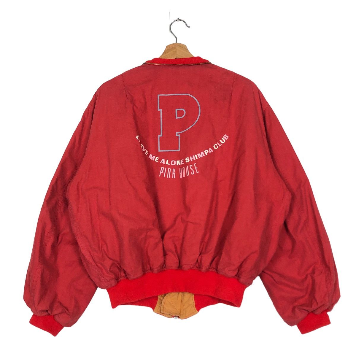 Japanese Brand 🔥90s Vintage Bomber Jacket Pink House Big Logo Issey Miyake Size US M / EU 48-50 / 2 - 1 Thumbnail