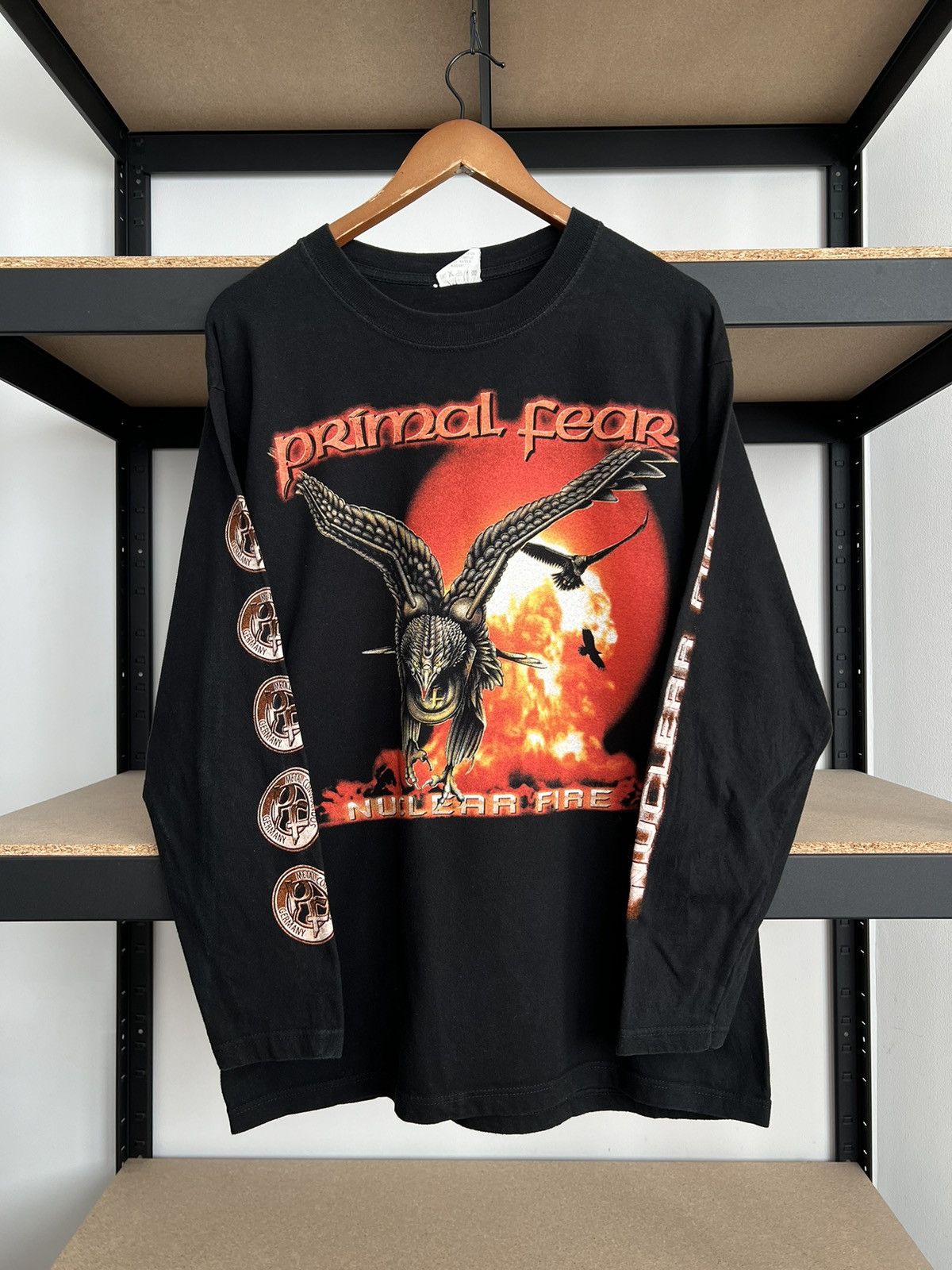 Band Tees Vintage 2001 Primal Fear Nuclear Fire Metal Band Long Sleeve Size US L / EU 52-54 / 3 - 3 Thumbnail