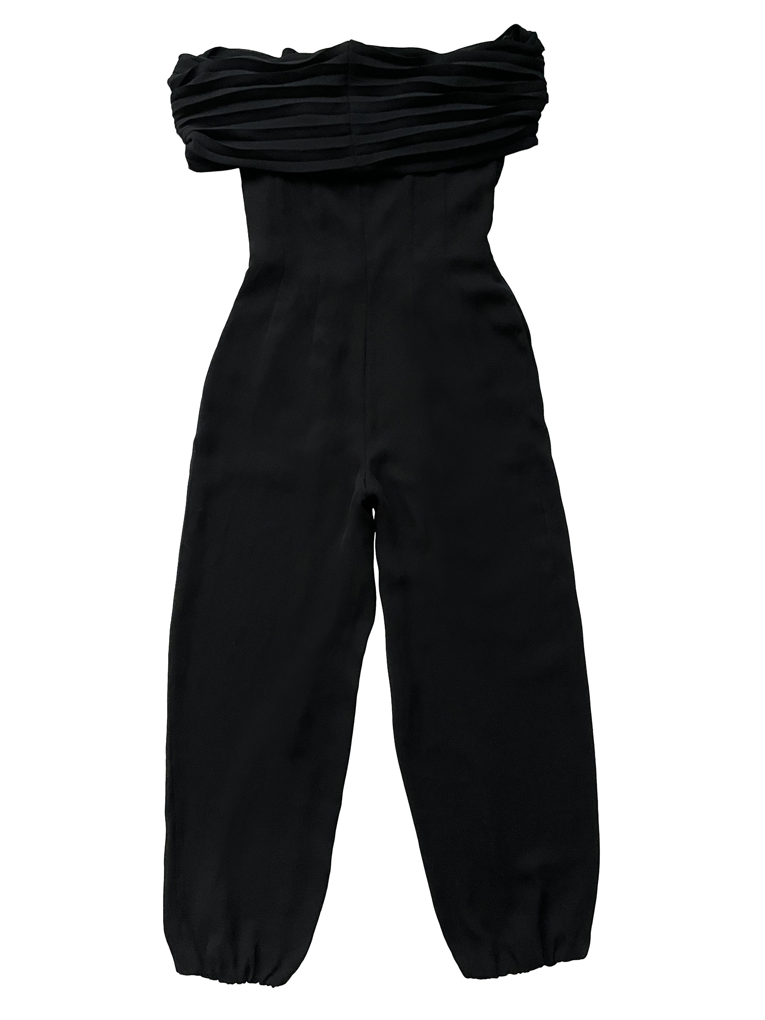 Armani ⚡️QUICK SALE⚡️1980s Armani Sheer Off Shoulder Jumpsuit Size 27" / US 4 / IT 40 - 2 Thumbnail