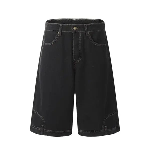 VIBE Inverted Denim Jorts Vintage Style Baggy Hip Hop Party Size US 32 / EU 48 - 4 Thumbnail