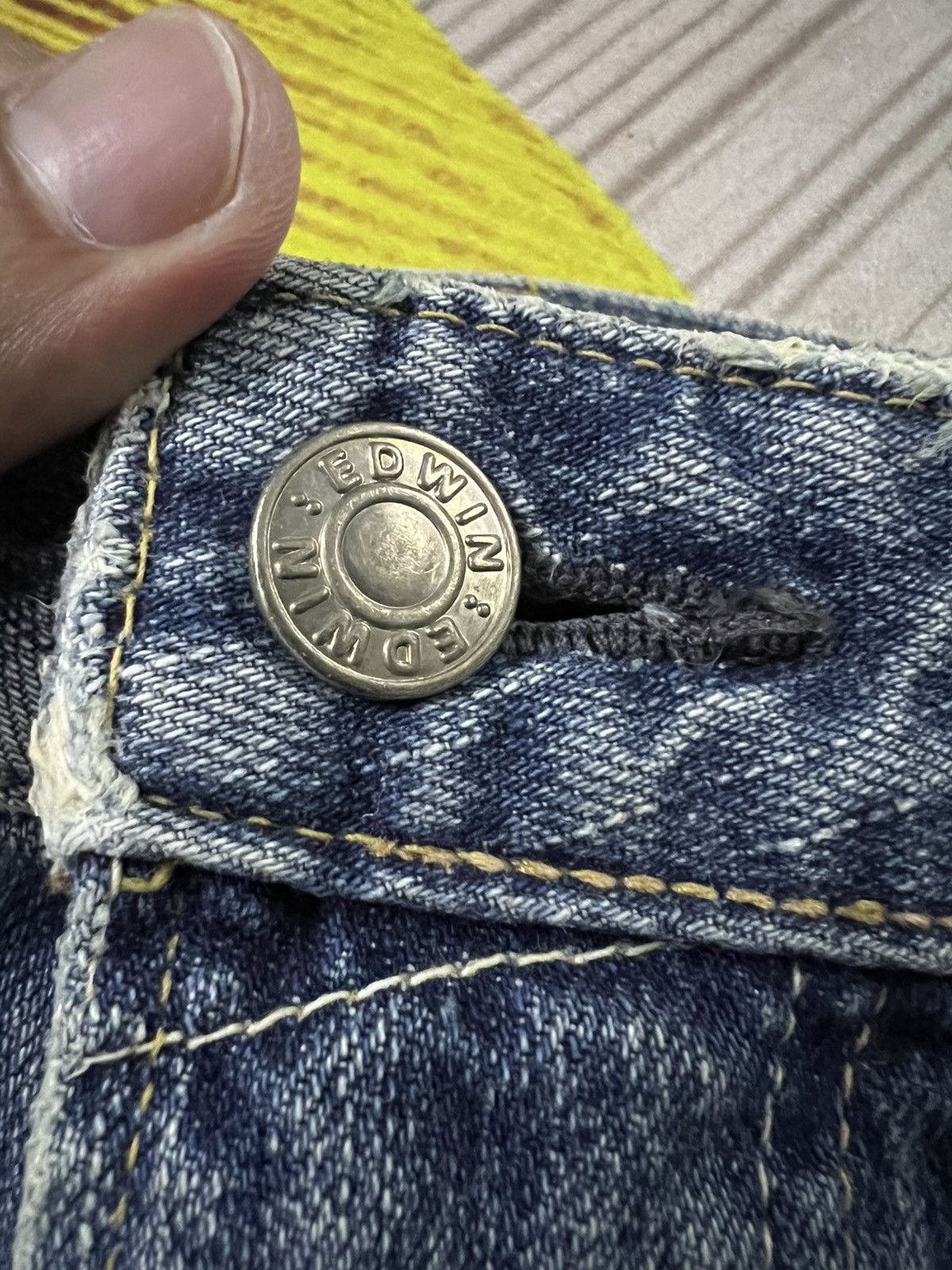 Edwin Edwin 502R Distress Mud Wash Jean Very Rare Size US 33 - 17 Thumbnail