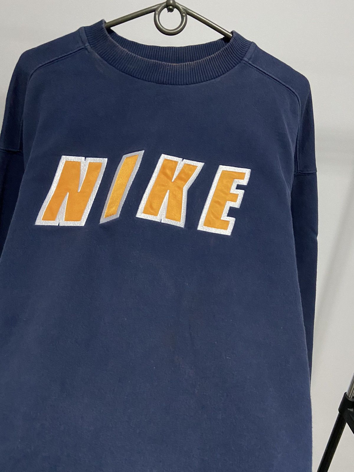 Nike × Vintage Nike Sweatshirt big spell out Logo Vintage 90s Size US L / EU 52-54 / 3 - 10 Thumbnail