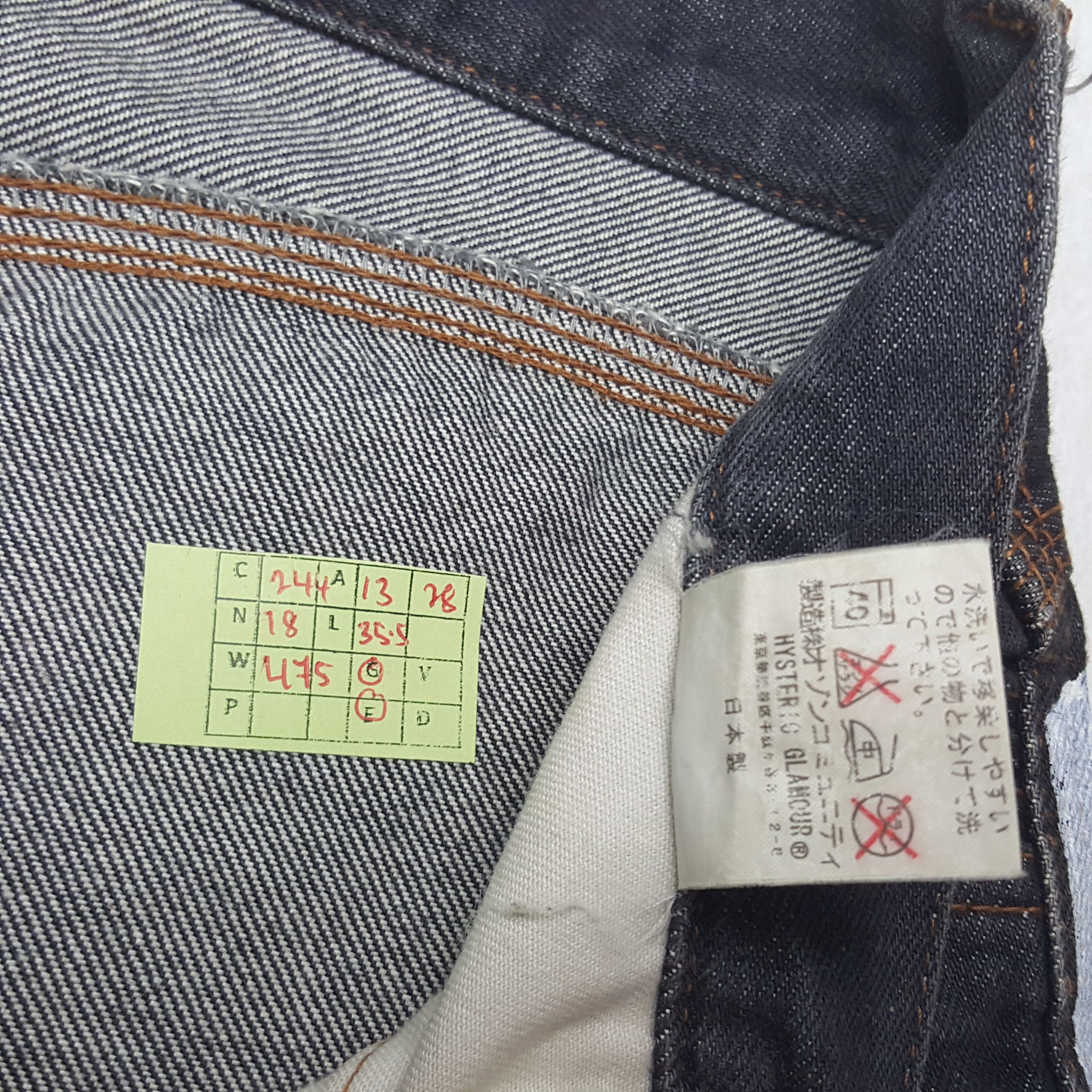 Hysteric Glamour × Japanese Brand × Vintage Vintage Hysteric Glamour Japanese Brand Punk Style Jeans Size 26" / US 2 / IT 38 - 8 Thumbnail