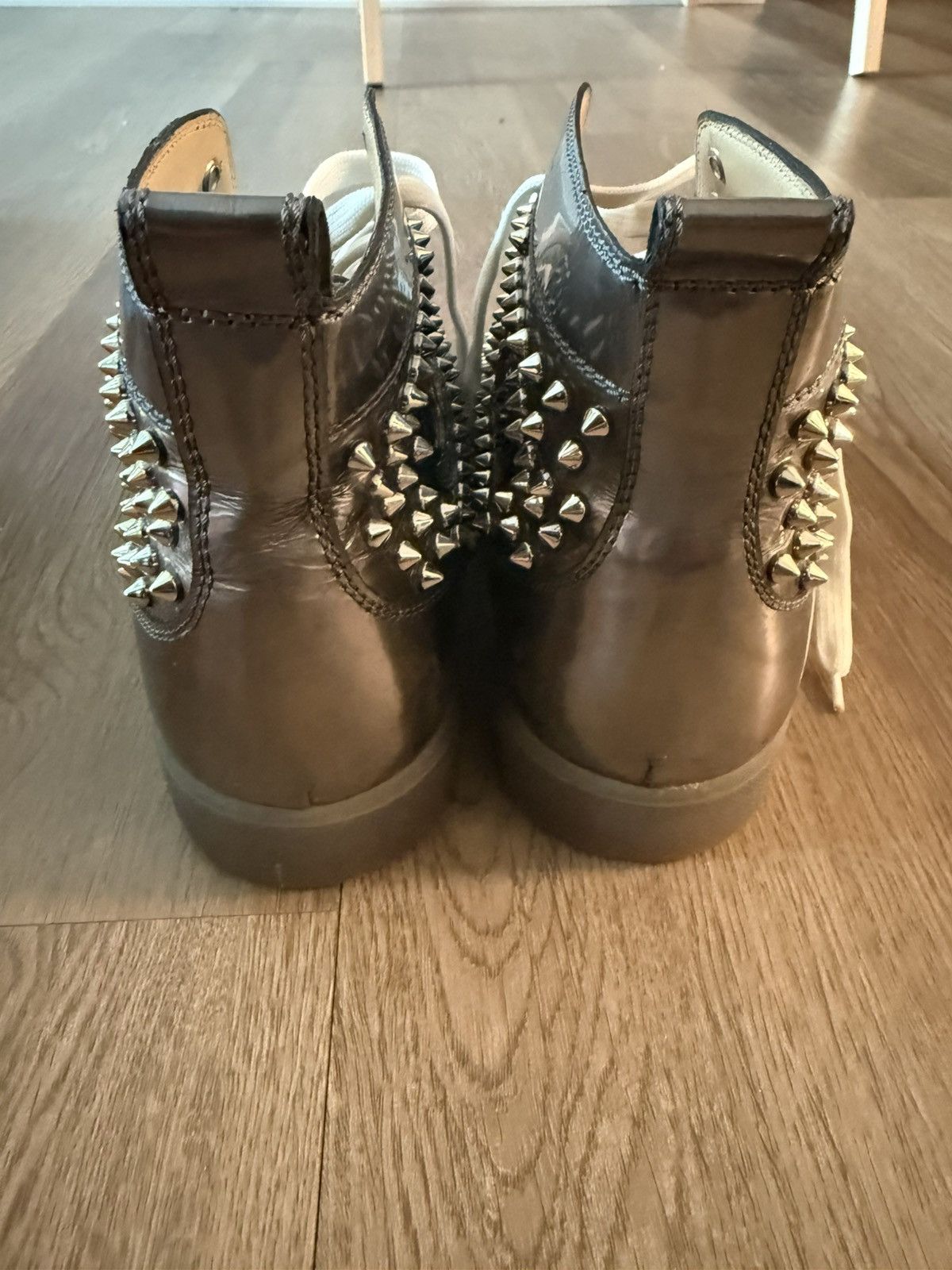 Christian Louboutin LOUIS FLAT ANTISPECCHIO/SPIKES Size US 11.5 / EU 44-45 - 4 Thumbnail