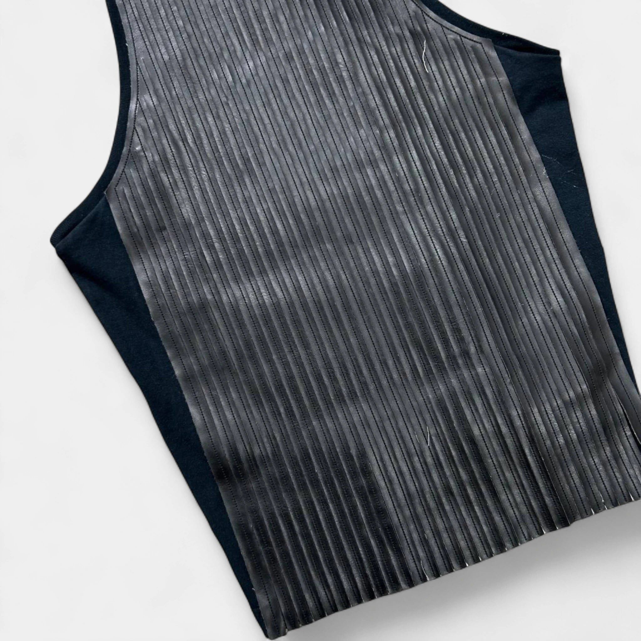 Dsquared2 Dsquared2 Black Leather Tanktop Size S / US 4 / IT 40 - 2 Thumbnail