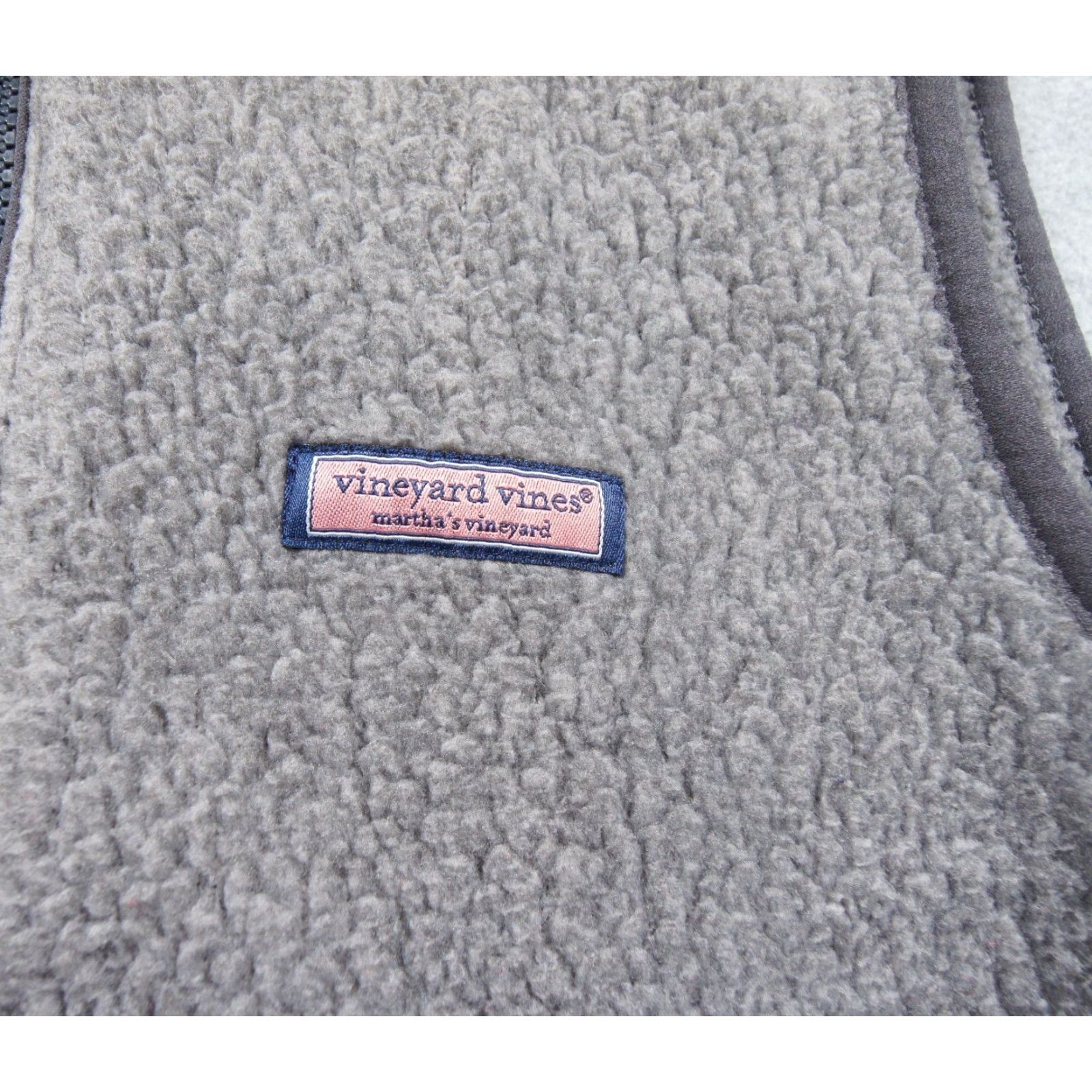 Vineyard Vines Vineyard Vines Vest Jacket Womens XS Gray Fleece Outdoor Casual Ladies Zip Mid-Length Regular Logo Size XS / US 0-2 / IT 36-38 - 3 Thumbnail