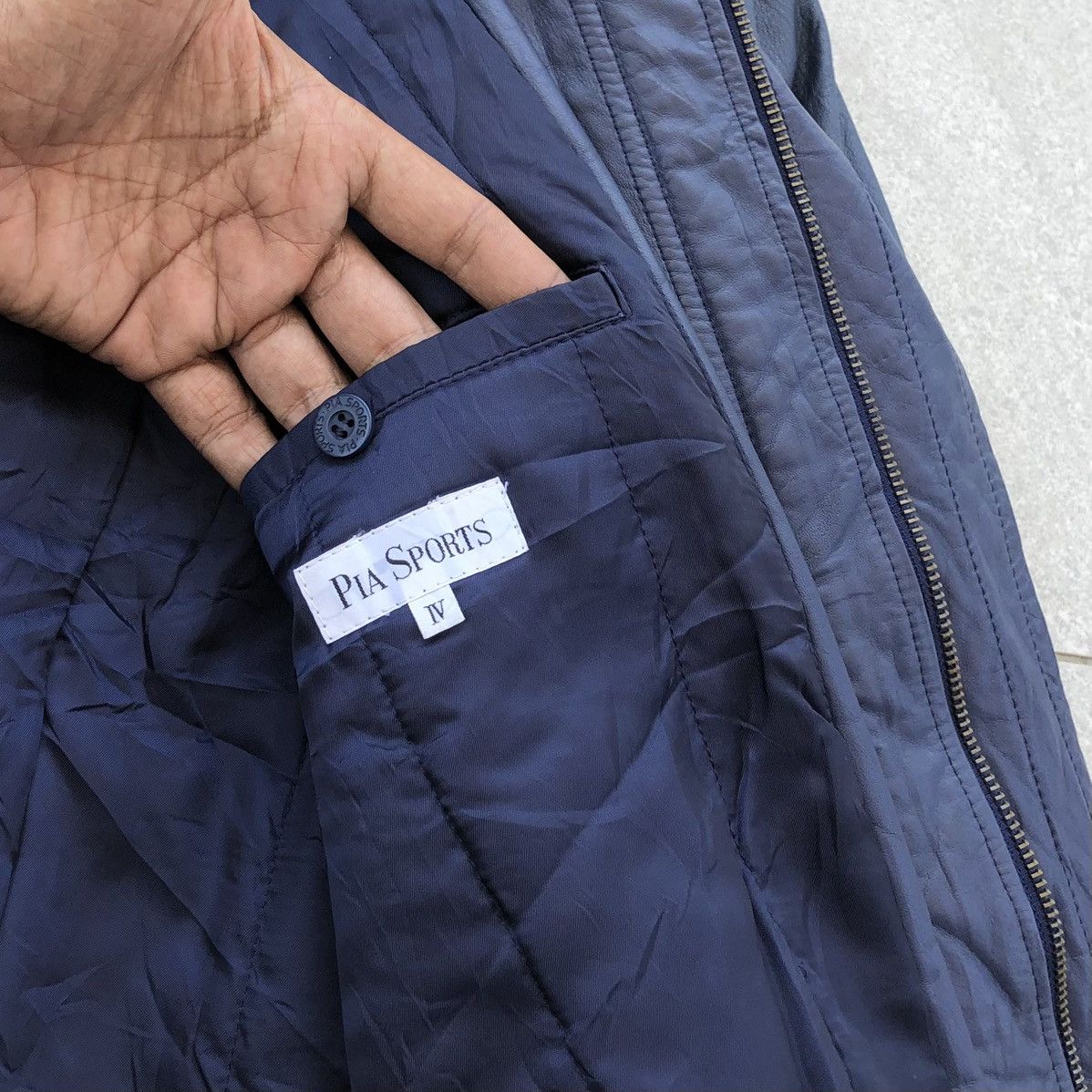 Sports Specialties 🔥VTG Pia Sports Racing Soft Sheepskin Leather Bomber Jacket Size US XL / EU 56 / 4 - 18 Thumbnail