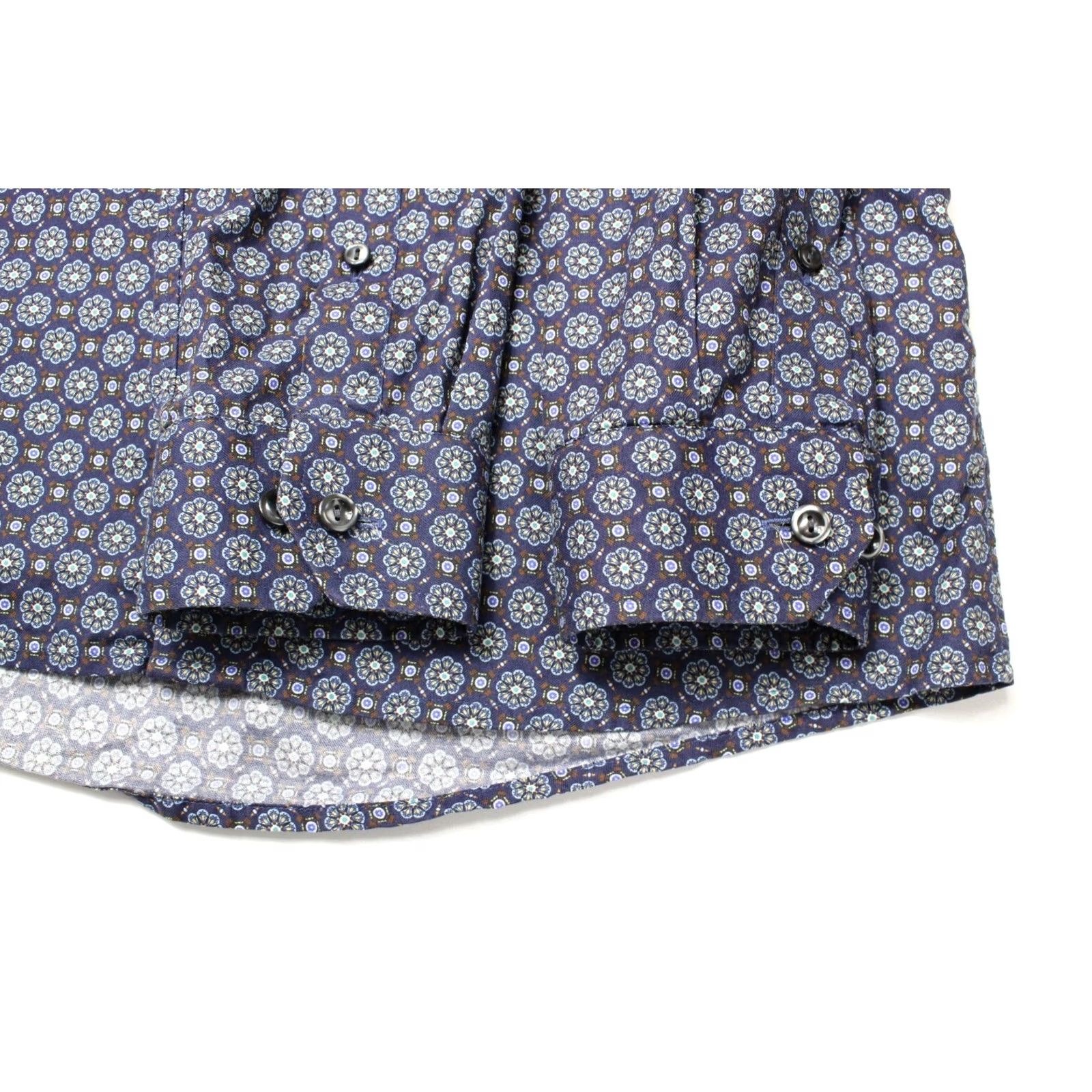 Eton Eton Super Slim Shirt Men's SMALL Button Up Patterned Spread Collar Size US S / EU 44-46 / 1 - 5 Thumbnail