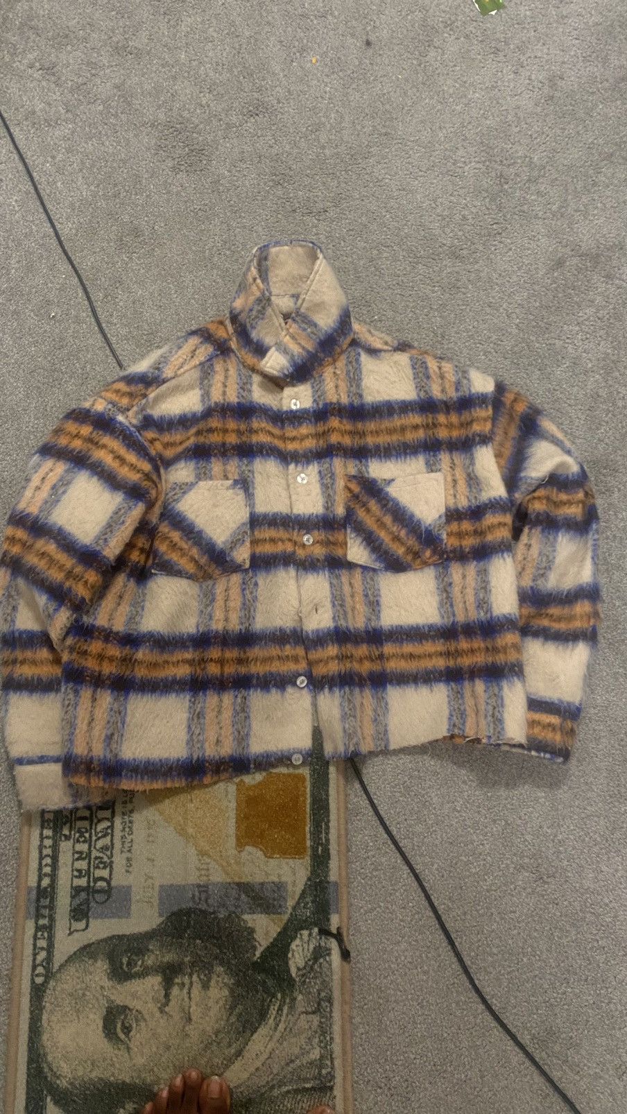 Flannel × Marni × Vintage Vintage Cropped Flannel Size US XL / EU 56 / 4 - 4 Thumbnail