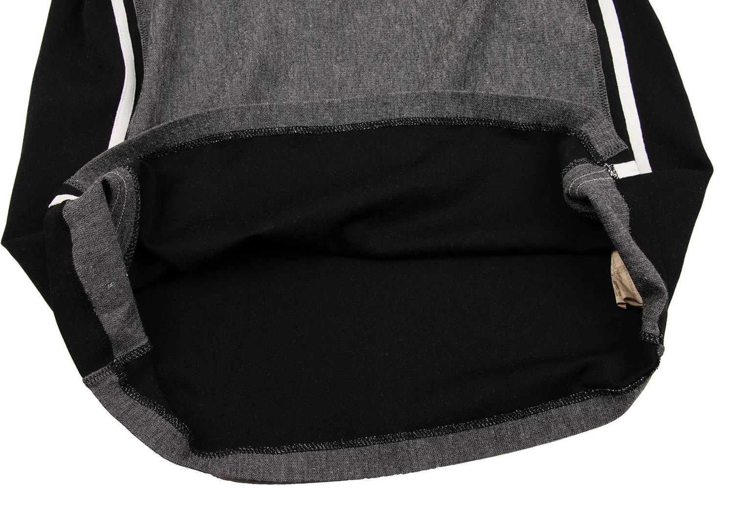 Junya Watanabe Dyed Tape Detail Polo Shirt in Gray and Black, Size M Size US M / EU 48-50 / 2 - 11 Thumbnail