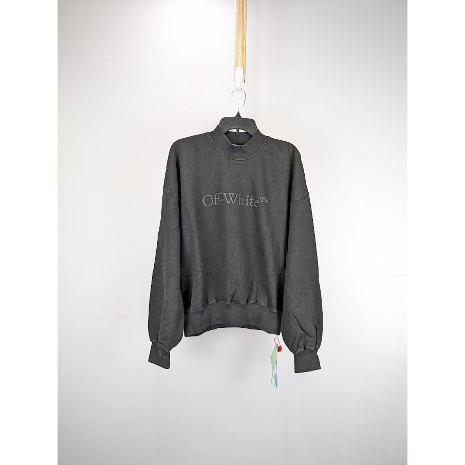 Off-White o1rshd1 Bookish Laund Boxy Crewneck in Black Size US XXL / EU 58 / 5 - 2 Thumbnail