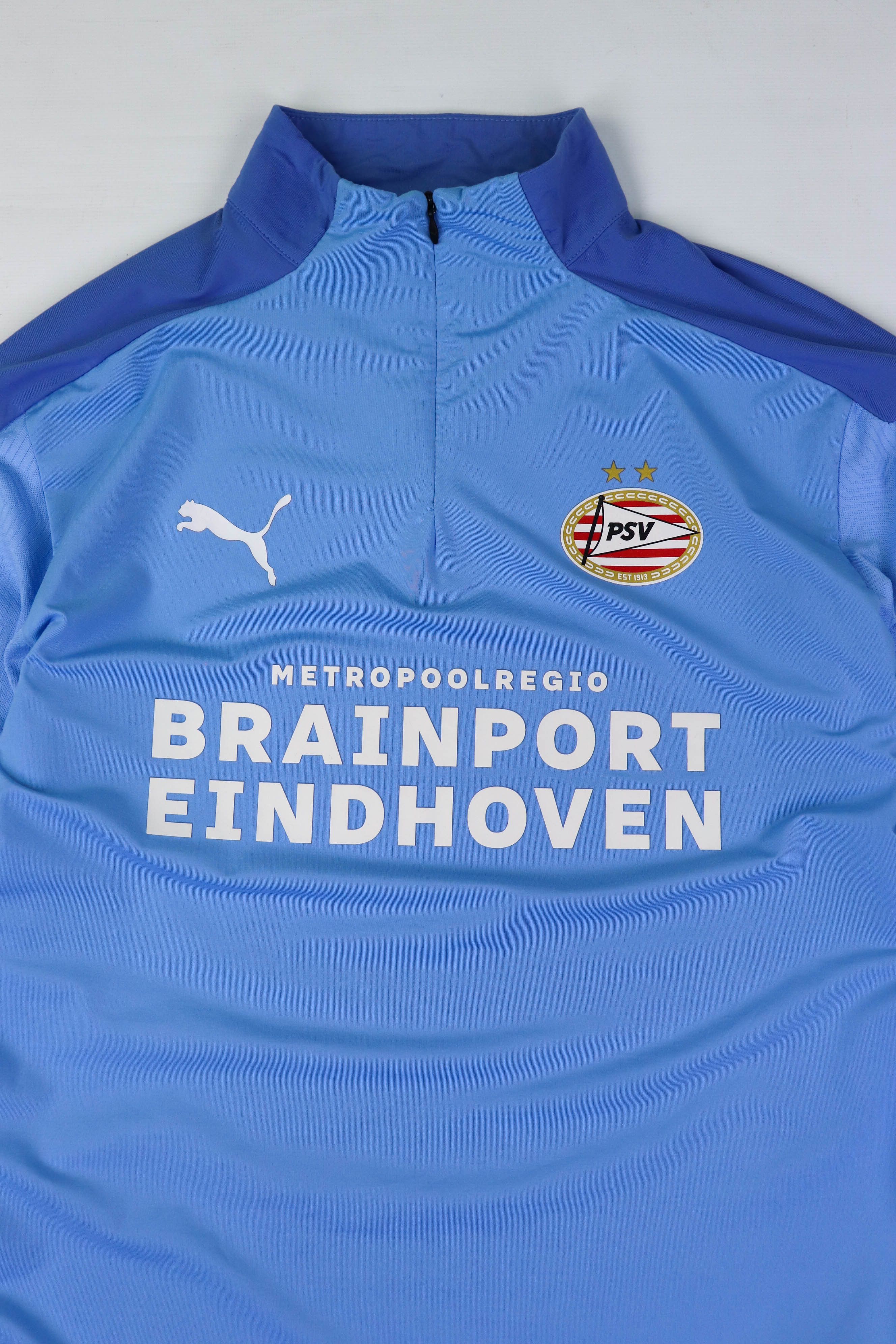 Puma Puma PSV Blue Long Sleeve DryCell Training Zip Top Rashguard Size US M / EU 48-50 / 2 - 3 Thumbnail
