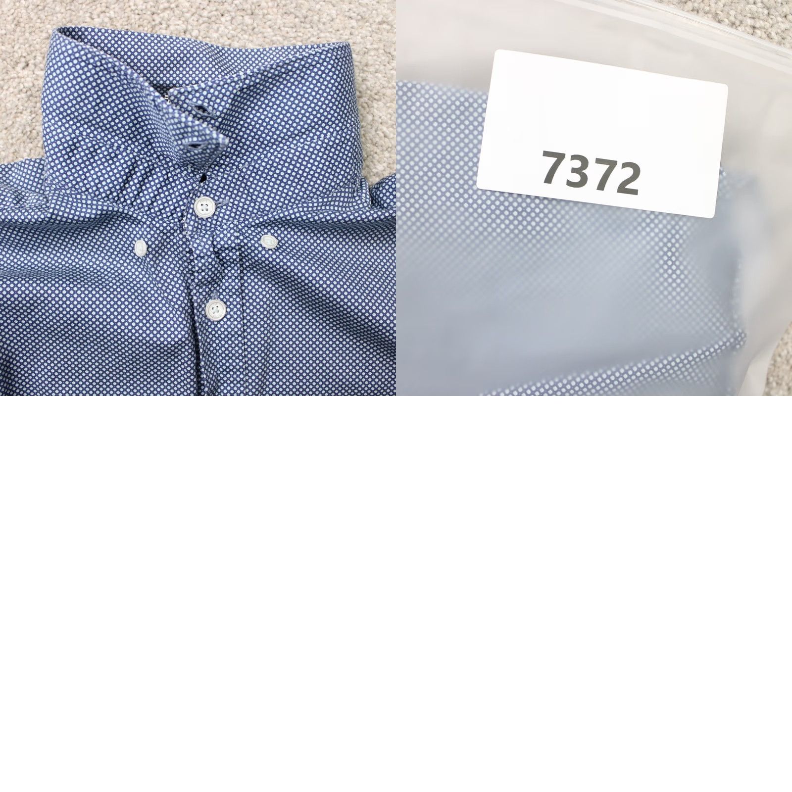 Ted Baker Ted Baker London Shirt Men L Blue Geometric 100% Cotton Short Sleeve Button-Up Button-Down Vintage: No Size US L / EU 52-54 / 3 - 9 Thumbnail