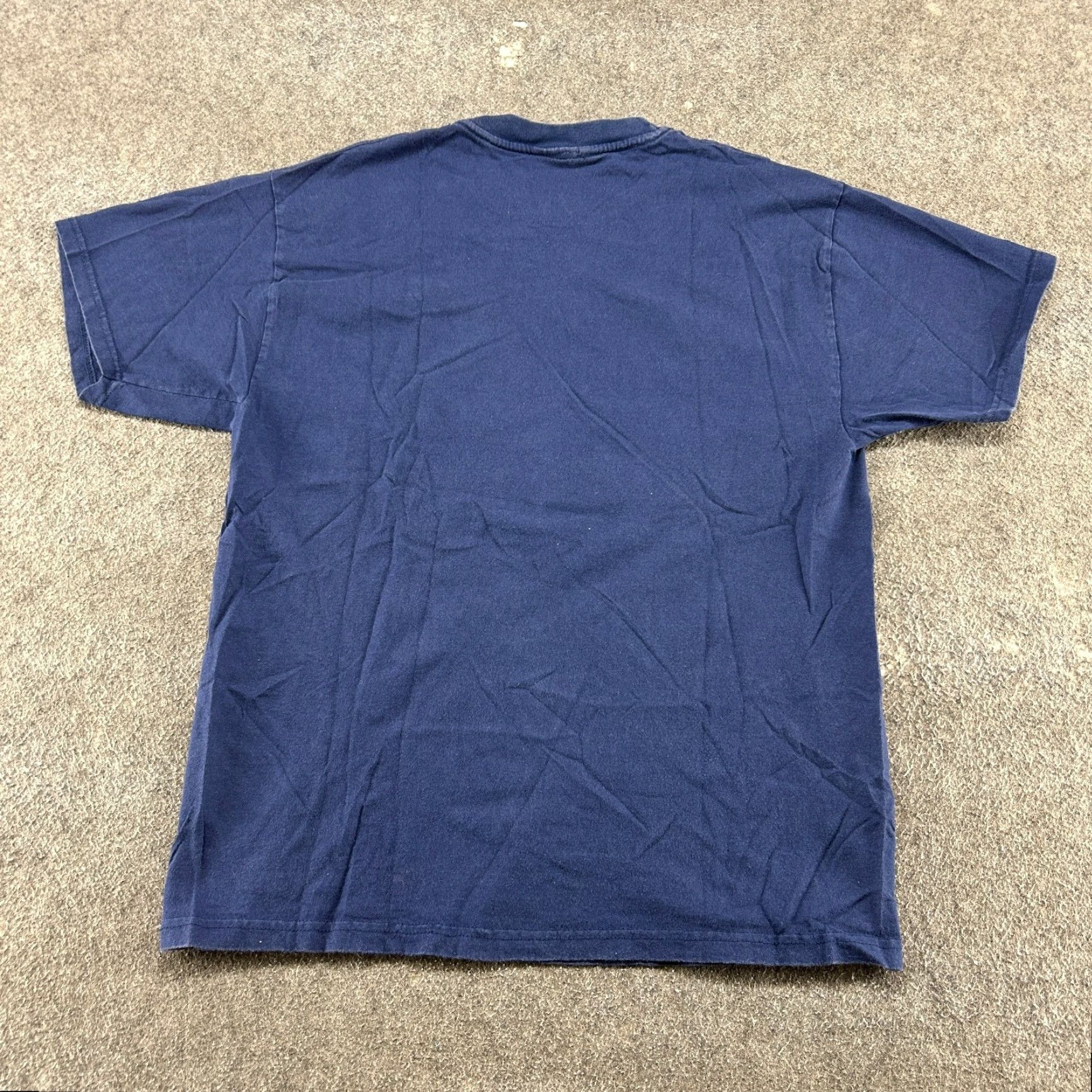 Disney VINTAGE Winnie Pooh Shirt Mens M? Blue Short Sleeve Spellout Graphic Eeyore 90s Size US M / EU 48-50 / 2 - 3 Thumbnail