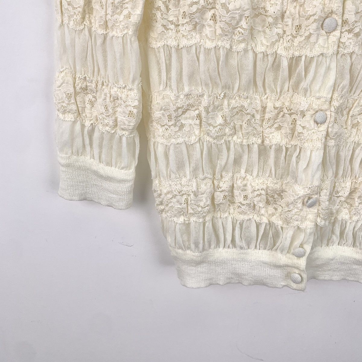 Dior Christian Dior Beige Long Sleeve Lace Coat K26WX Size XS / US 0-2 / IT 36-38 - 4 Thumbnail