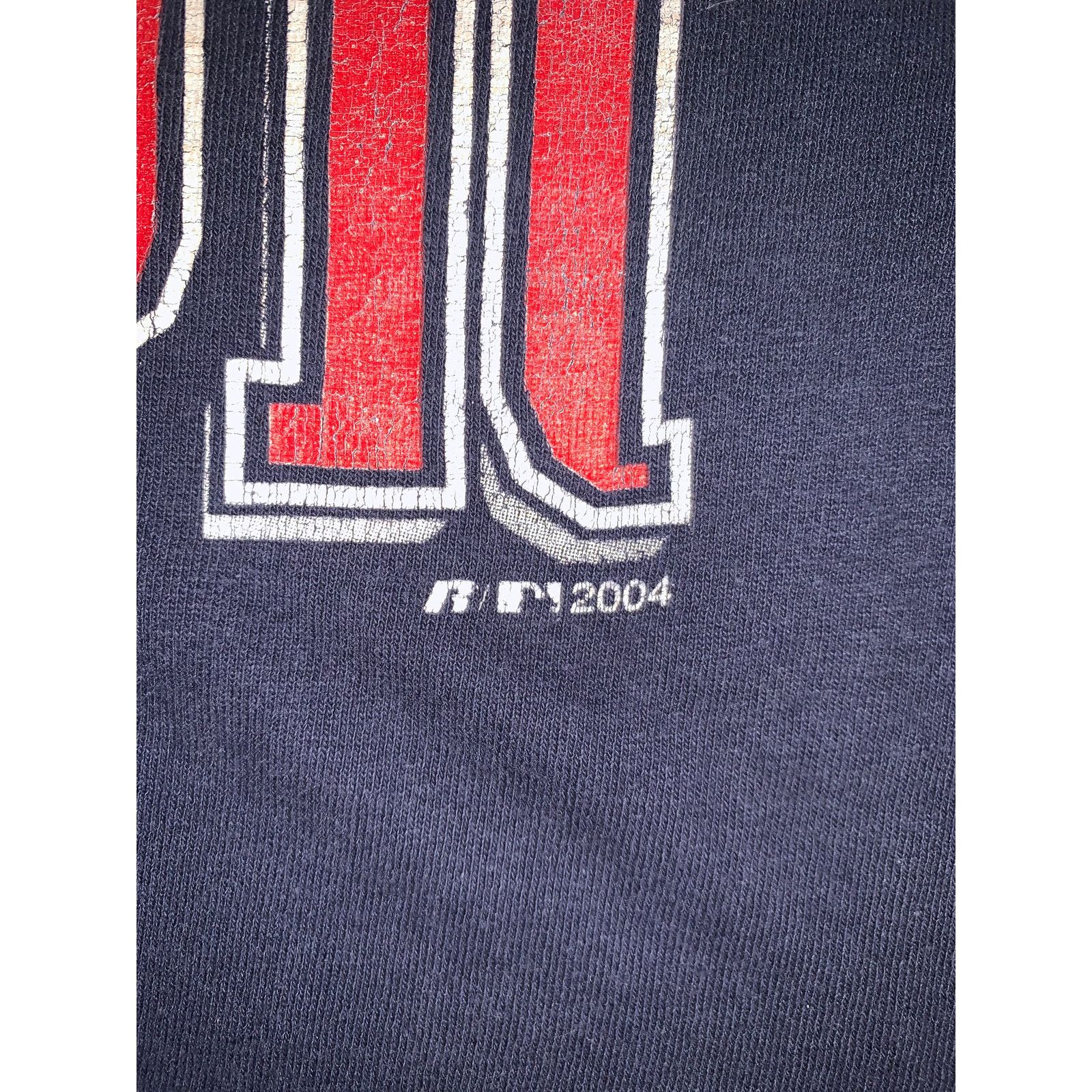 Jerzees 2004 Boston Red Sox AL Champions T Shirt Russell XL Navy Size US XL / EU 56 / 4 - 5 Thumbnail