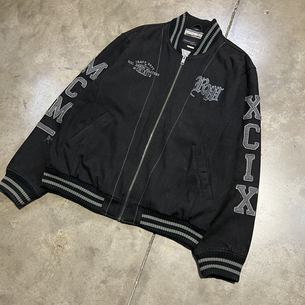 Rocawear Vintage Rocawear Varsity Jacket Bomber Letterman Wool Y2K Size US XXL / EU 58 / 5 - 2 Thumbnail