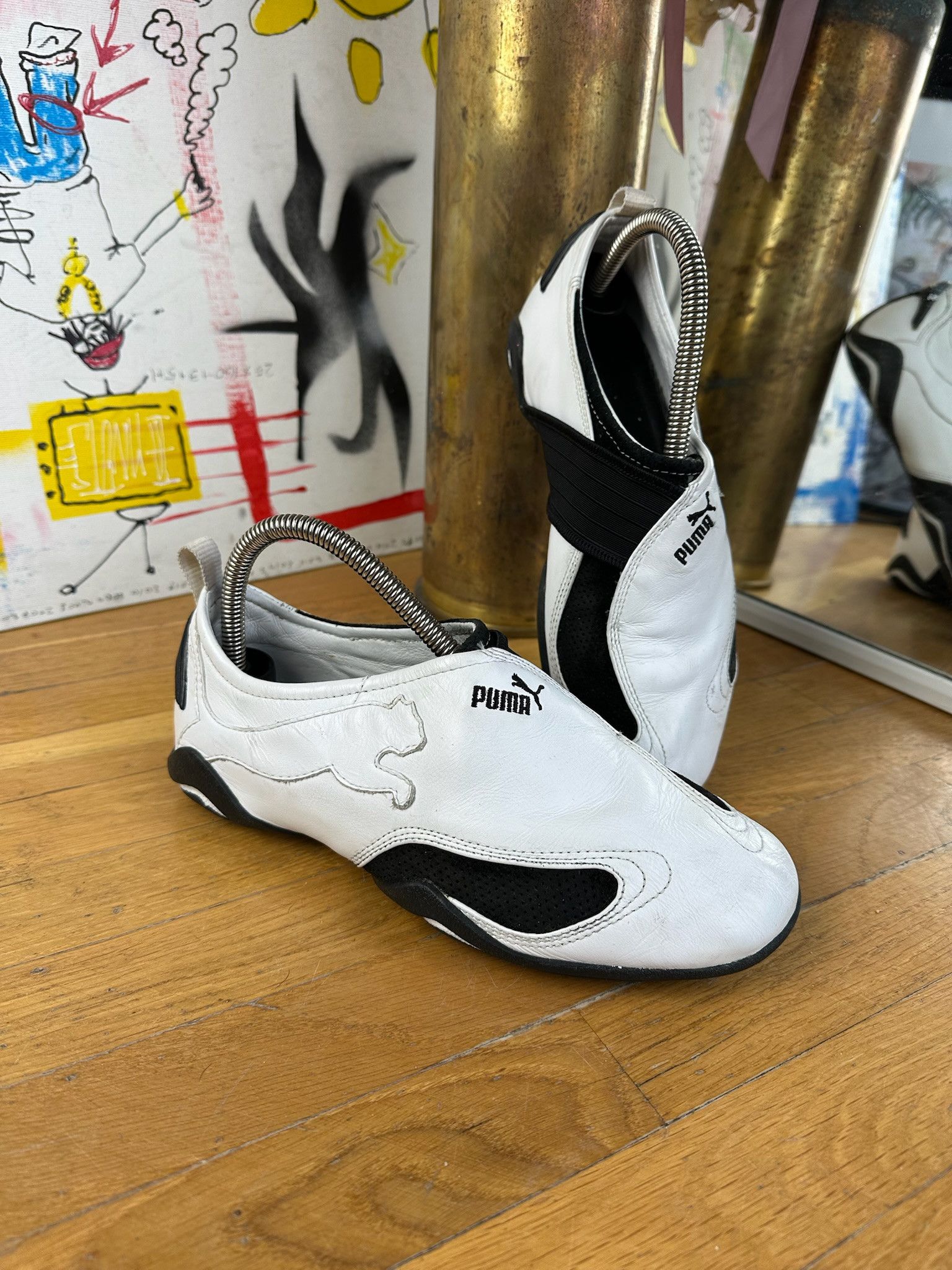 Puma Vintage 2000s Puma Ripple Slip-On Sneakers Size US 6.5 / IT 36.5 - 1 Thumbnail