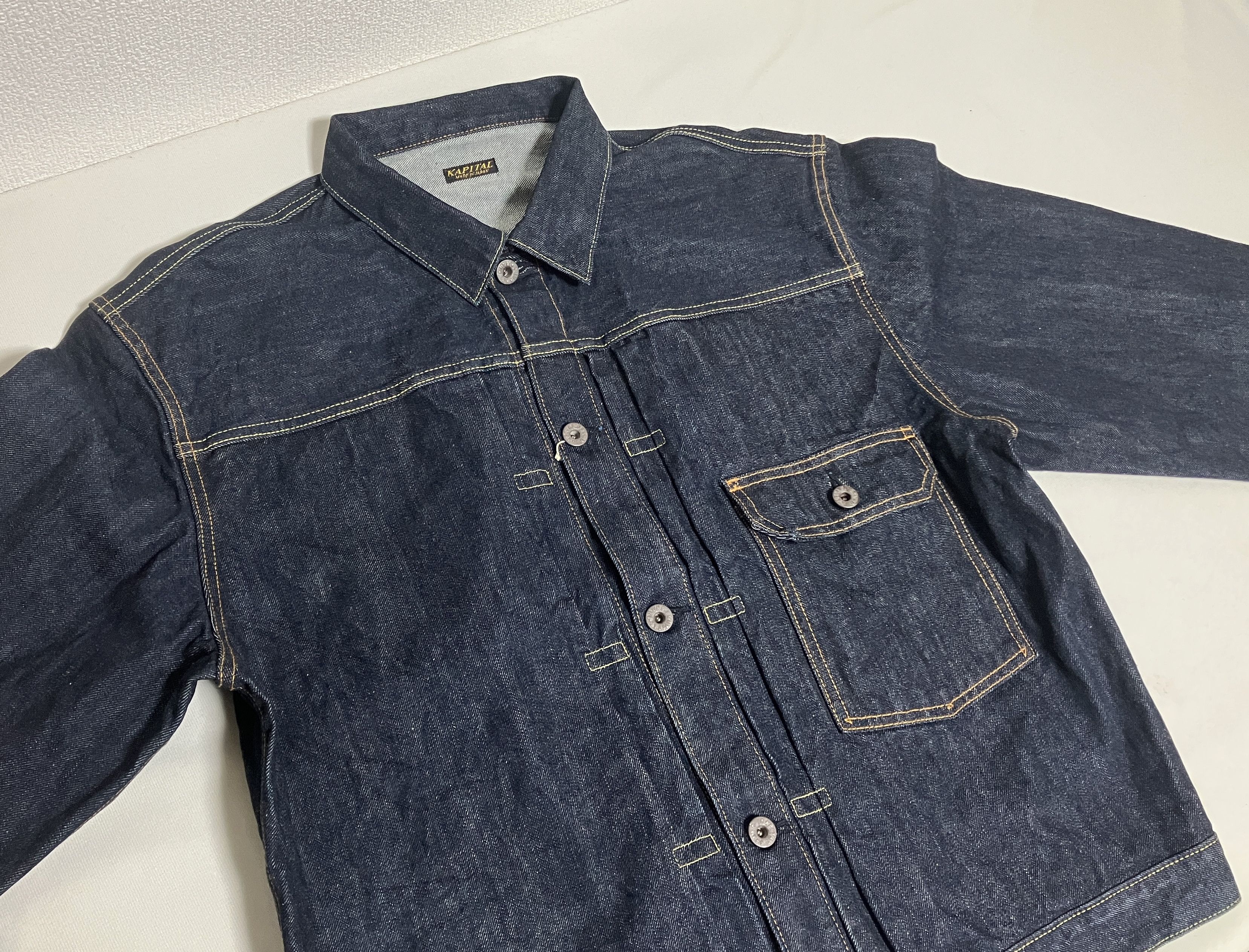 Kapital KAPITAL 14oz denim 1ST JKT jacket indigo one wash new L Size US L / EU 52-54 / 3 - 1 Thumbnail