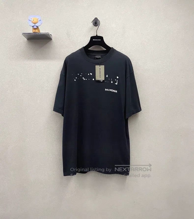 Balenciaga Balenciaga Logo Letter Print Round Neck Short Sleeve T-Shi Size US M / EU 48-50 / 2 - 1 Thumbnail