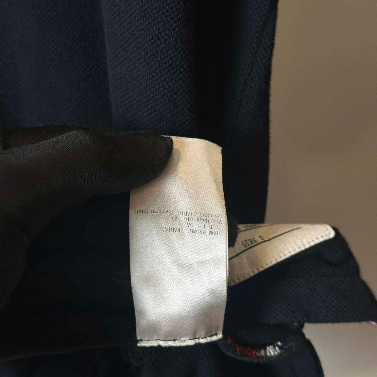 Thom Browne THOM BROWNE BACK STRIPED NAVY T SHIRT Size US L / EU 52-54 / 3 - 9 Thumbnail
