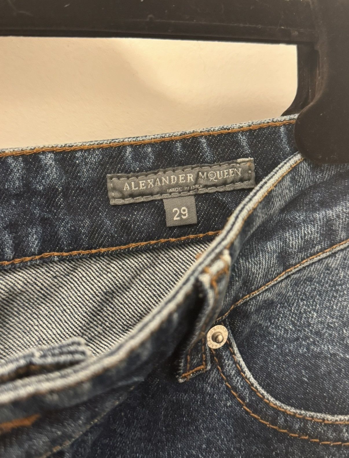 Alexander McQueen Alexander McQueen Wide Leg Jeans 2017 Collection Size 29" - 3 Thumbnail