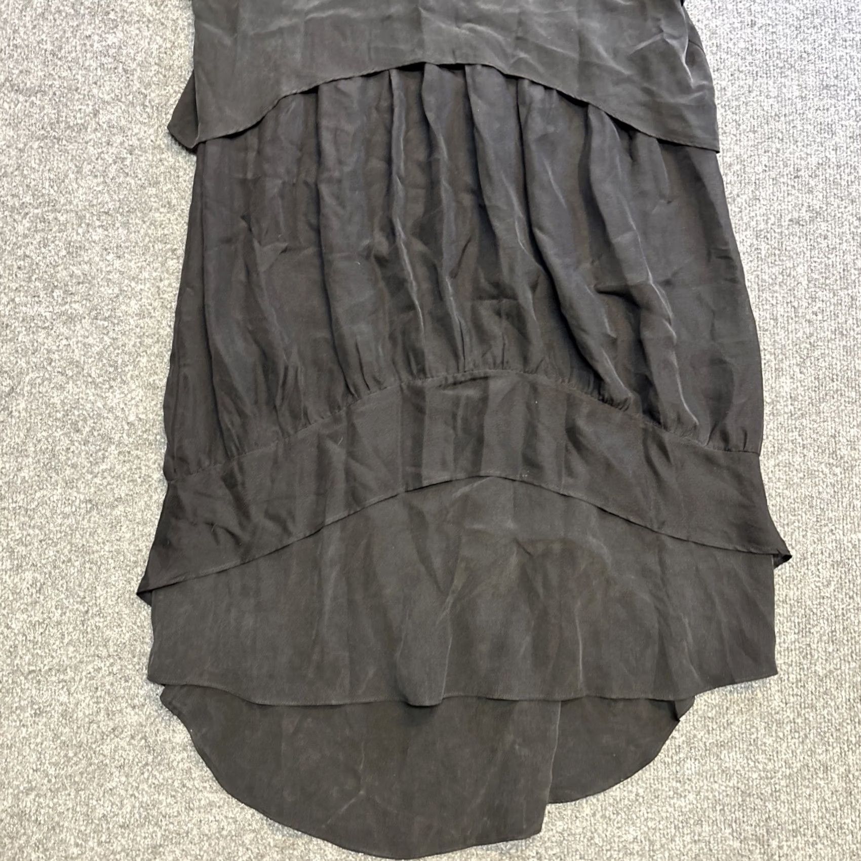 Jonathan Simkhai Jonathan Simkhai Maxi Dress Tank Silk Black 2 Women Sheer Tiered Long Size XS / US 0-2 / IT 36-38 - 4 Thumbnail