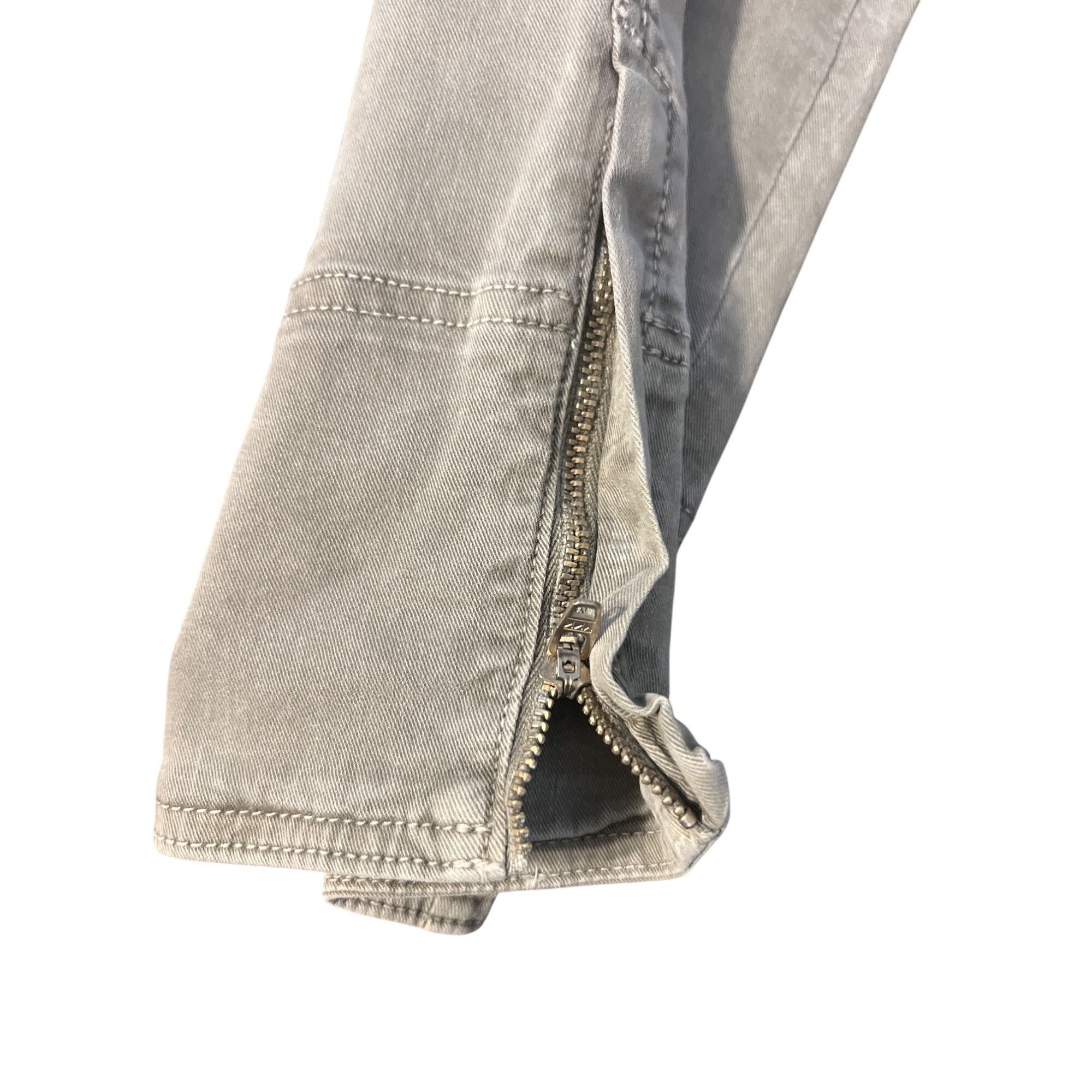 J Brand J Brand Vin Fawn Zip Ankle Jeans Army Green Zippers Size 26 Size 26" / US 2 / IT 38 - 4 Thumbnail