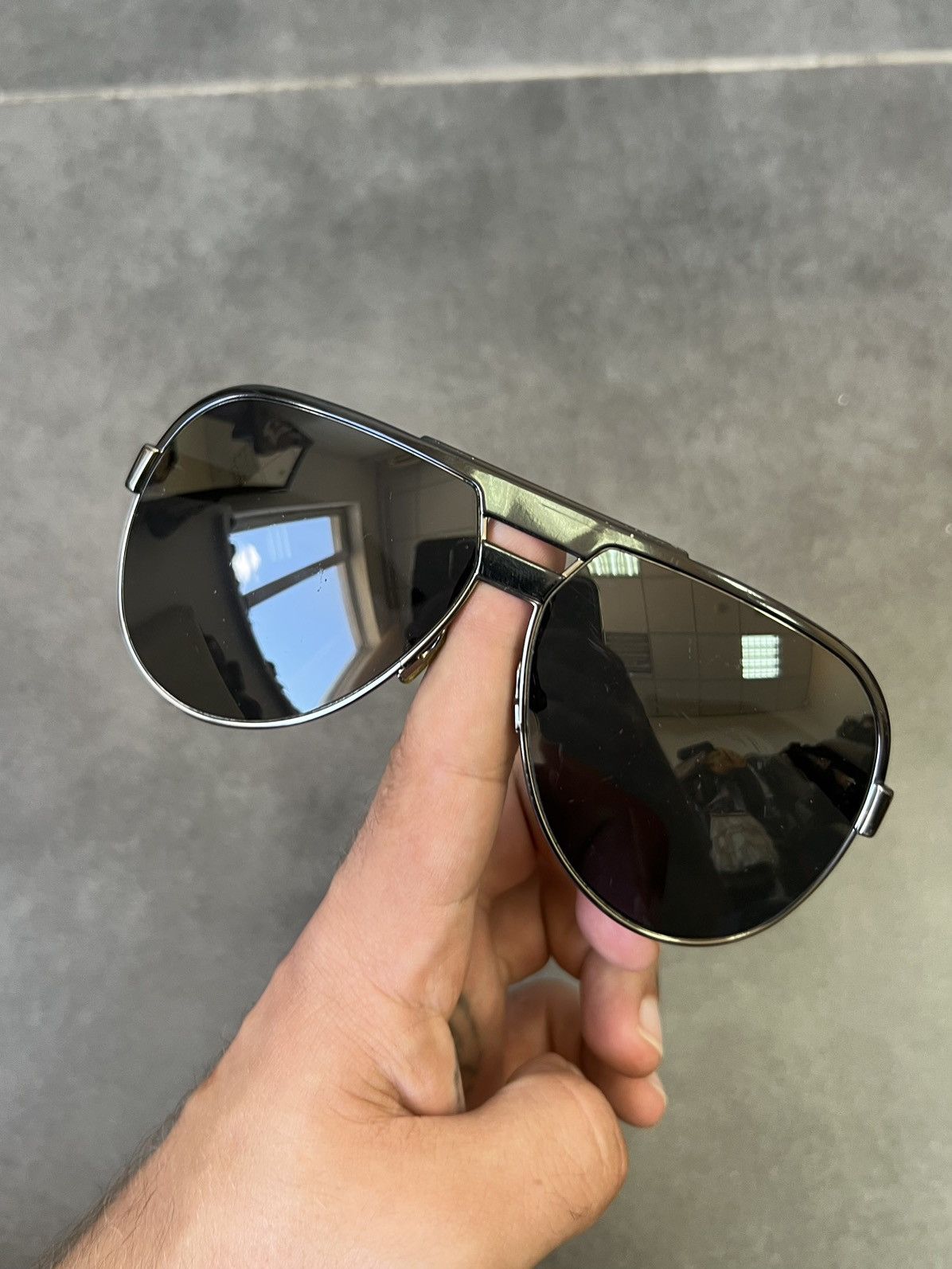 Dior Hedi Slimane Dior Homme aviator style 2009 Forerunner Size ONE SIZE - 4 Thumbnail