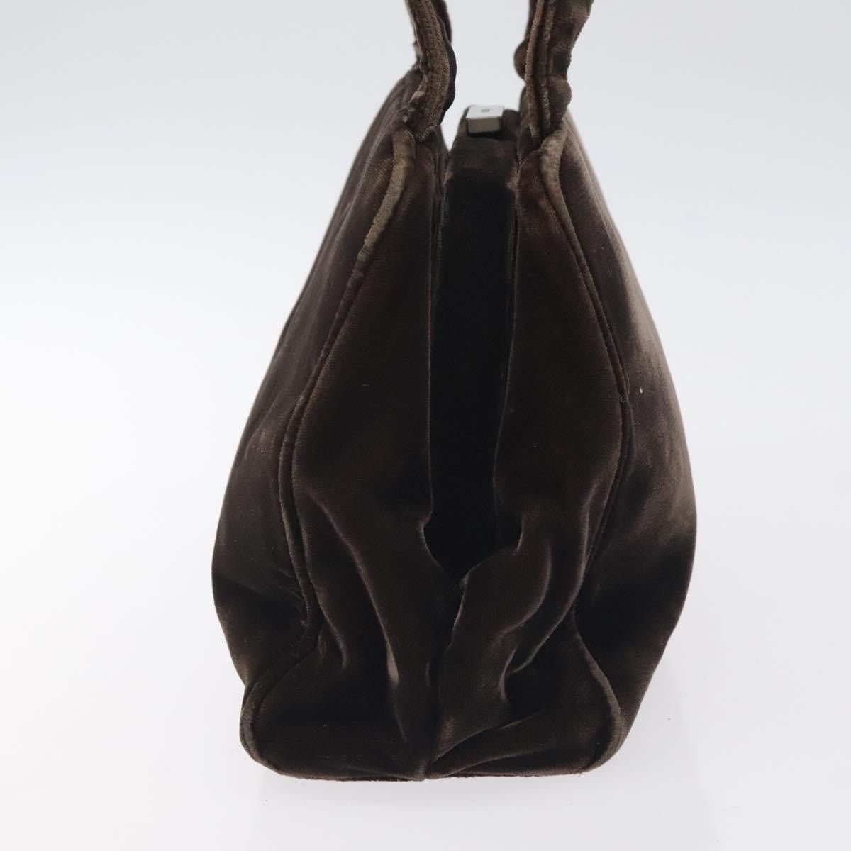 Prada PRADA Hand Bag Velor Brown Size ONE SIZE - 4 Thumbnail