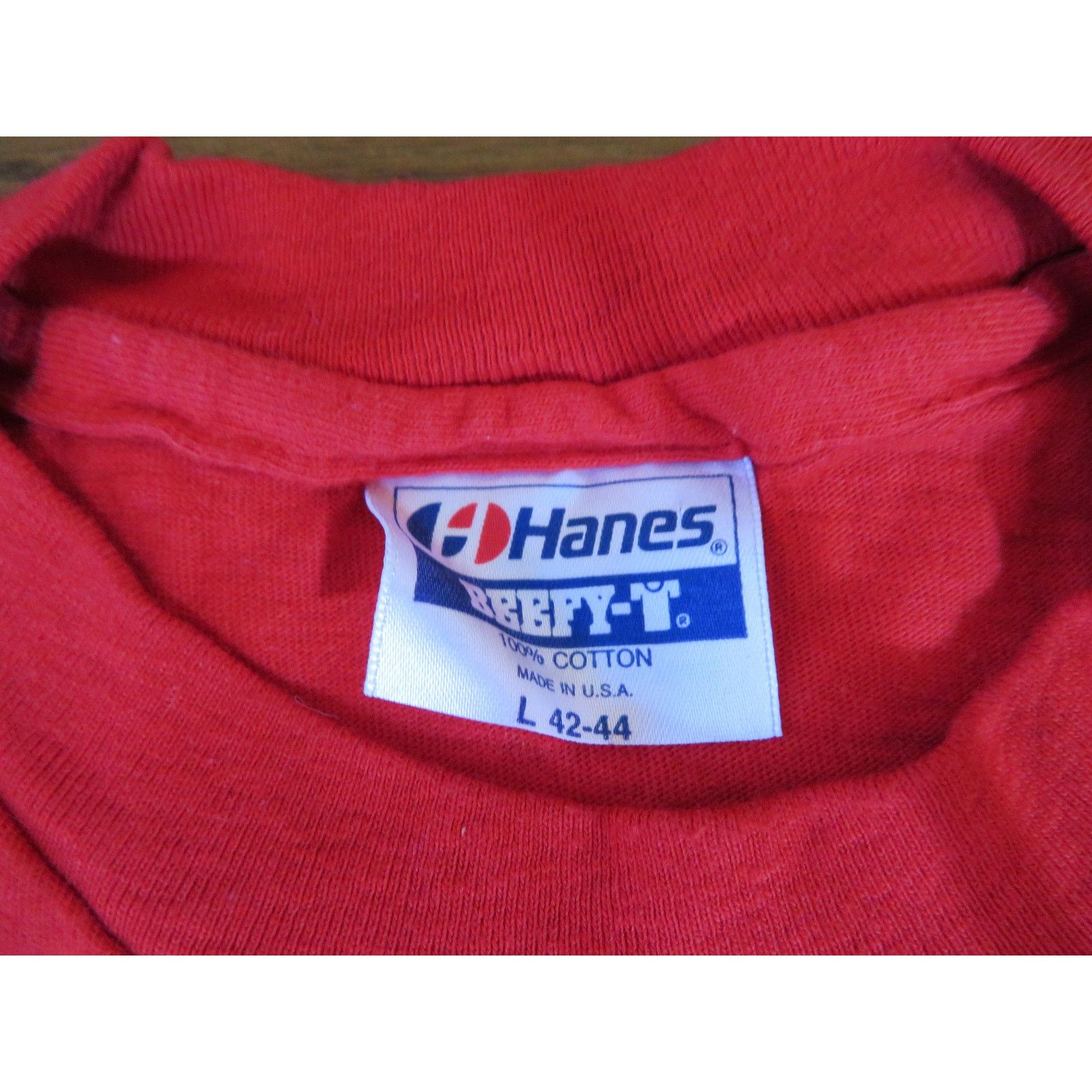 Hanes The Party Is Over Communism USSR Red Yellow T-shirt M 1980s Size US M / EU 48-50 / 2 - 4 Thumbnail