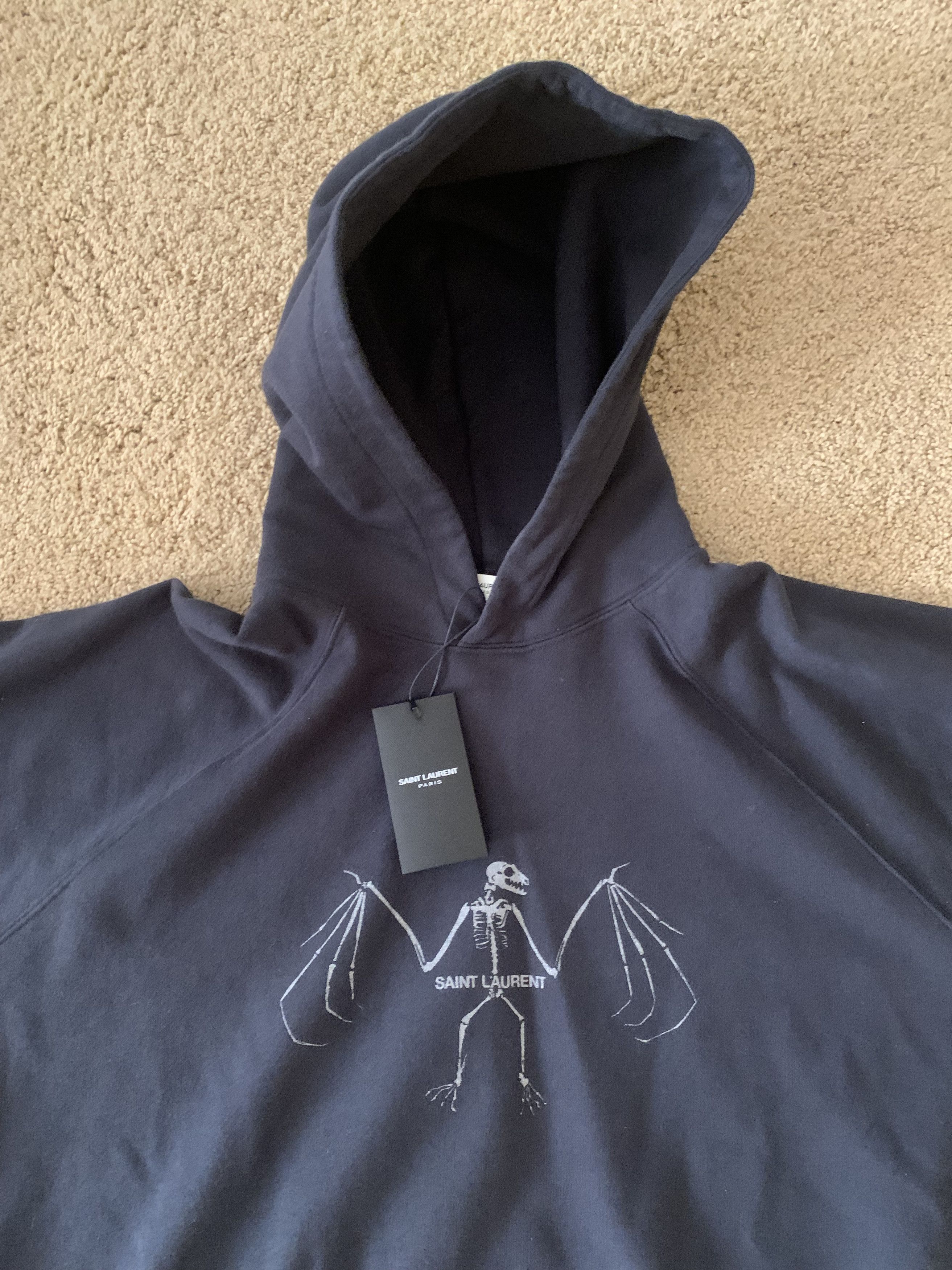 Saint Laurent Paris Saint Laurent Bat Hoodie Size US L / EU 52-54 / 3 - 3 Thumbnail