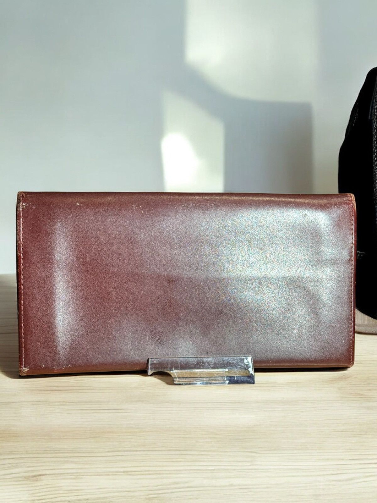 Cartier Cartier Long Wallet Logo Leather Wine Red Brown Women's Size ONE SIZE - 2 Thumbnail