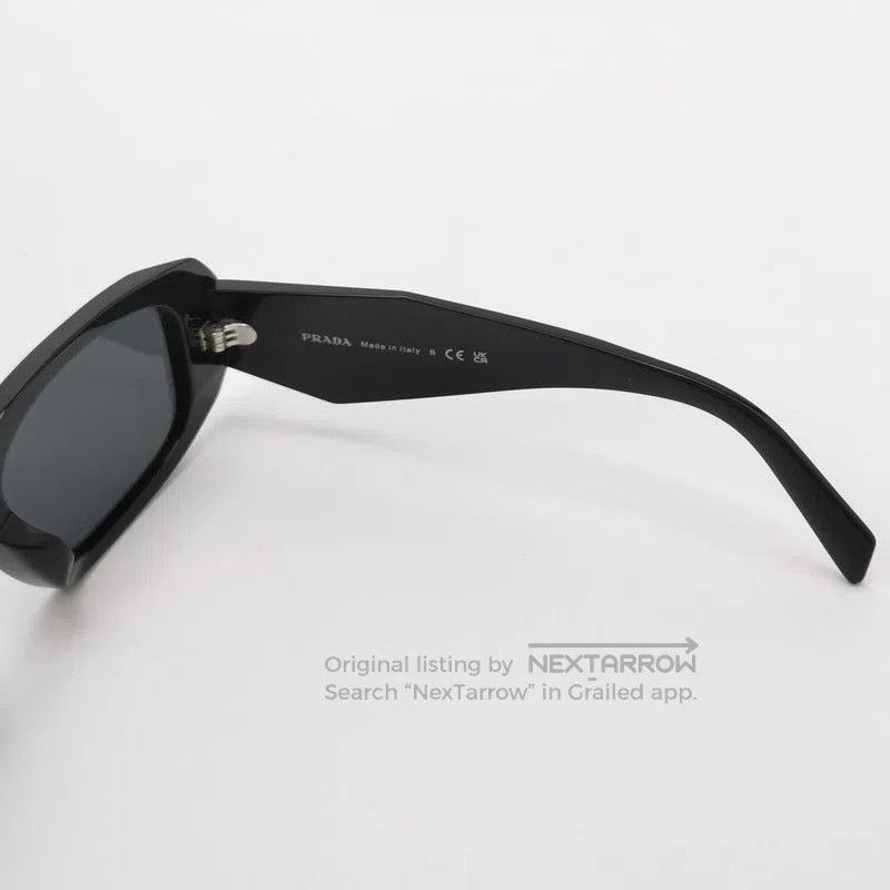 Prada Prada Logo Frame Black Sunglasses. Size ONE SIZE - 5 Thumbnail