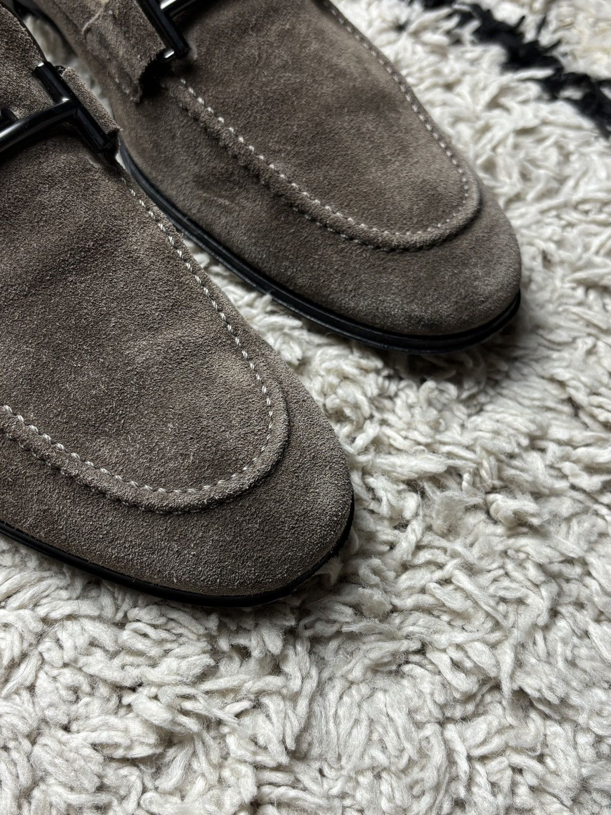 Tod's Tod’s Suede Loafers Vintage Double T Mocassino Leather Size US 8 / EU 41 - 3 Thumbnail