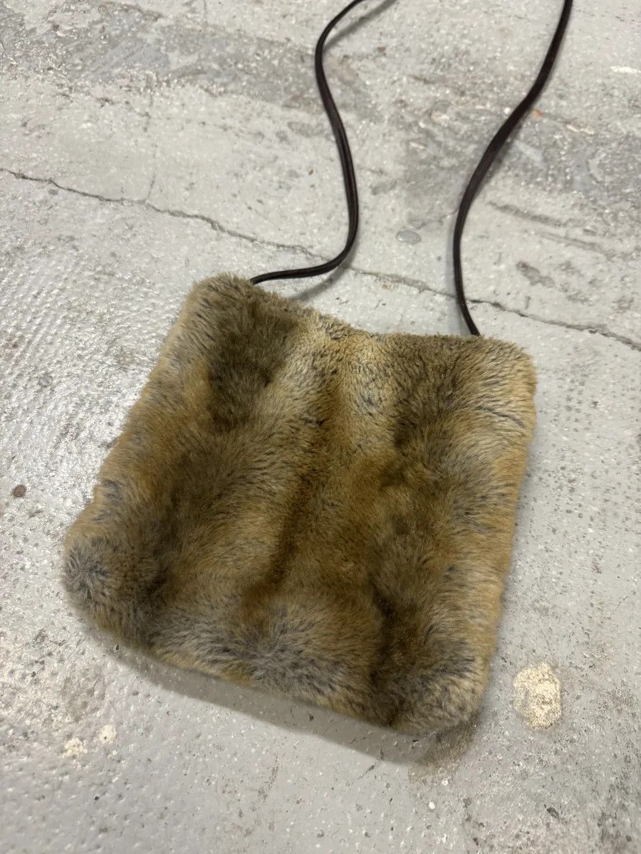 Just Cavalli 2000s Cavalli Faux Fur Beige Effect Shoulder Bag Size ONE SIZE - 8 Thumbnail