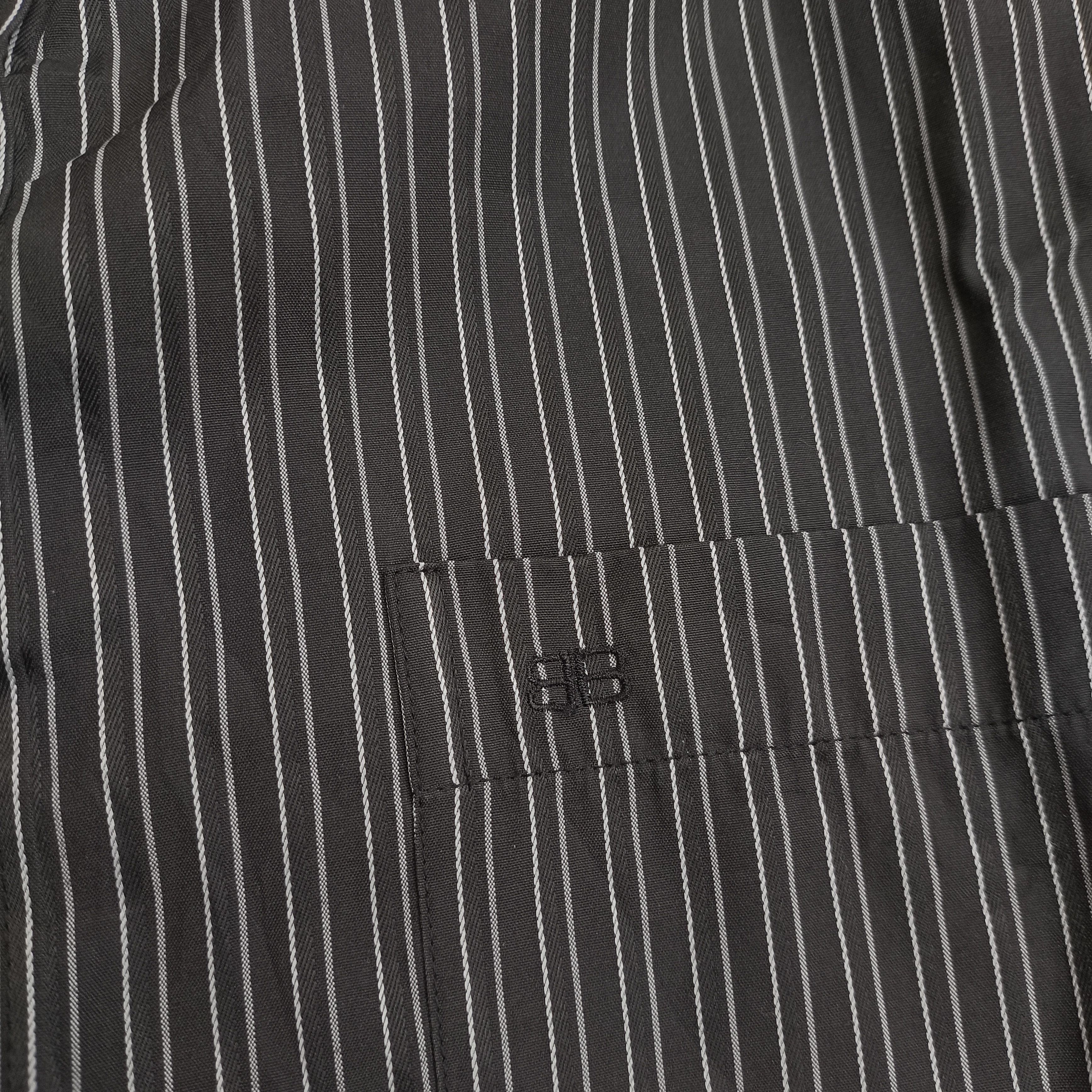 Balenciaga 90s Balenciaga striped shirt button up Size US XL / EU 56 / 4 - 4 Thumbnail