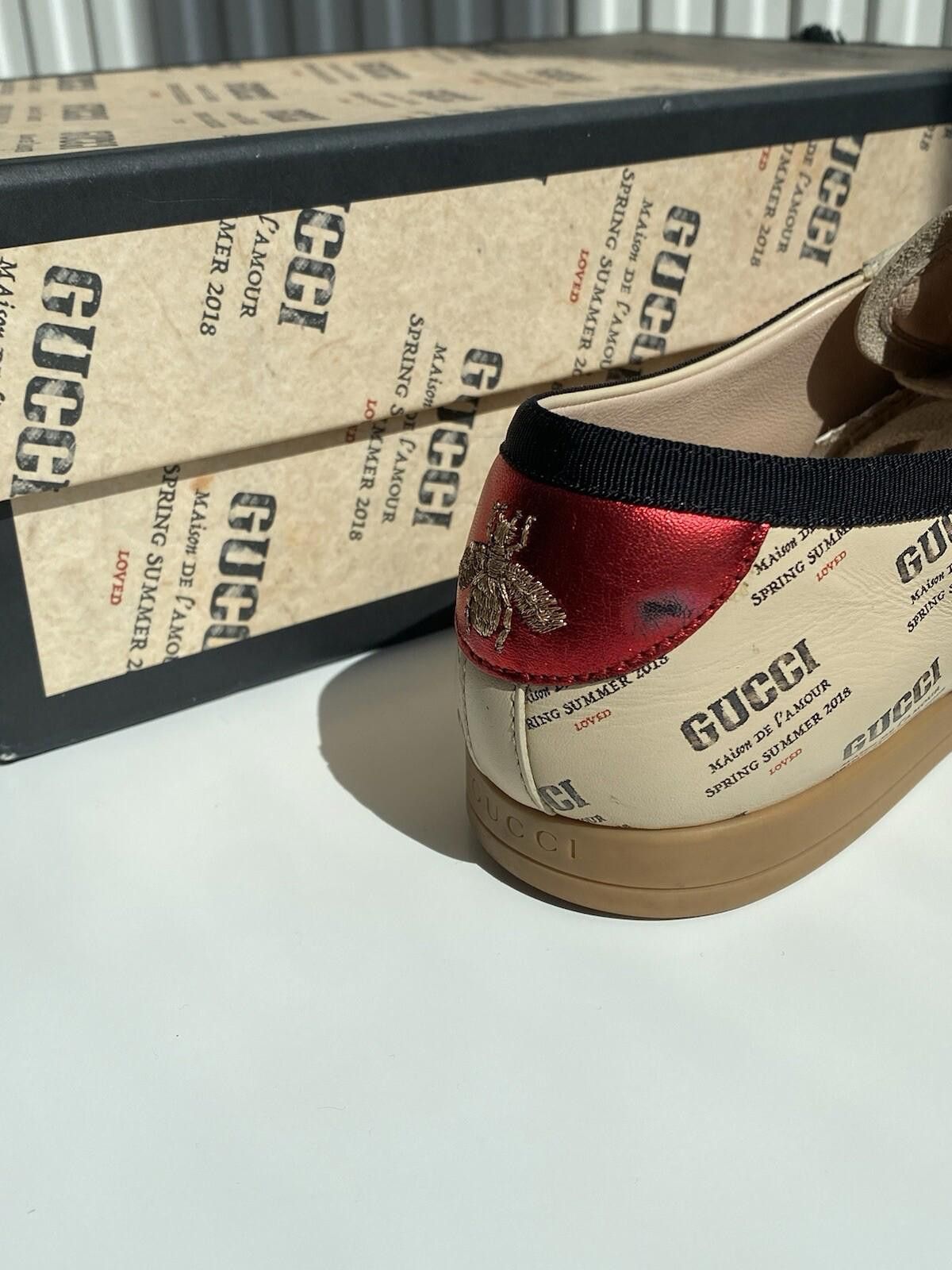 Gucci 2018 Gucci Falacer Loved CalfSkin Women’s US8.5 Size US 6 / IT 36 - 9 Thumbnail