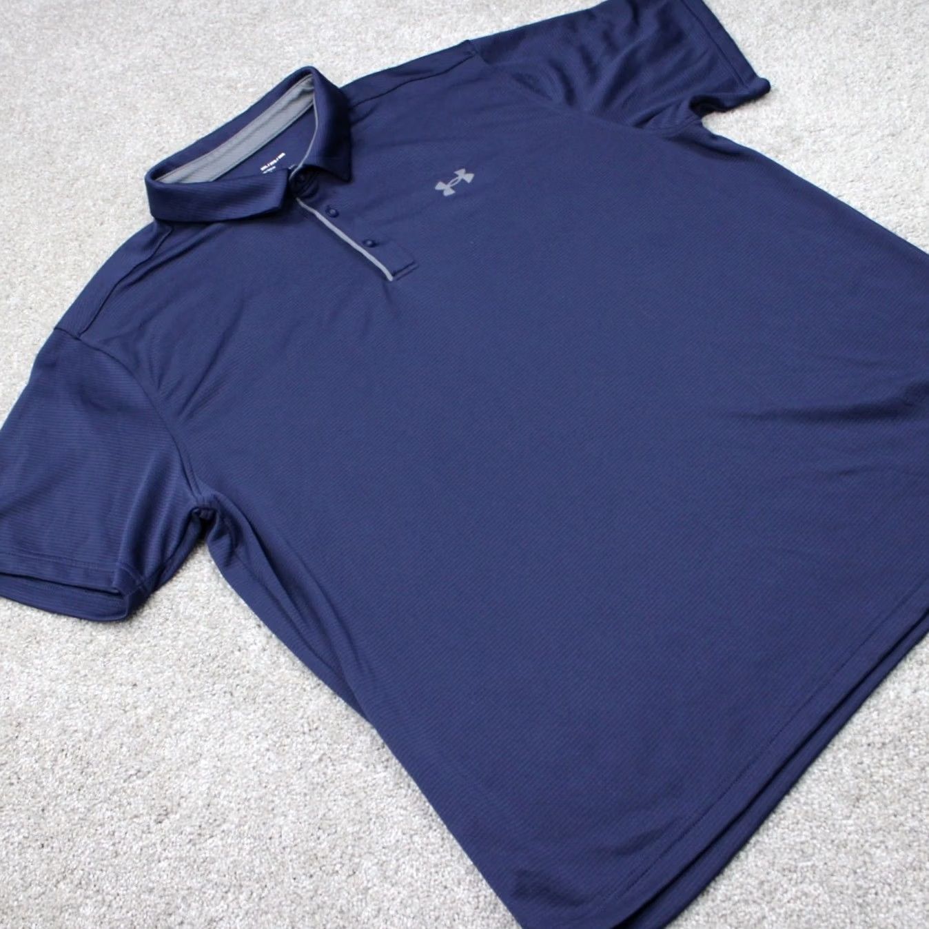 Under Armour Under Armour Polo Shirt Mens 3XL XXXL Blue Short Sleeve Regular Fit Logo Breathable Polo Shirt 3XL Blue Under Armour HeatGear Brand- Under Armour的 Size US XXL / EU 58 / 5 - 7 Thumbnail