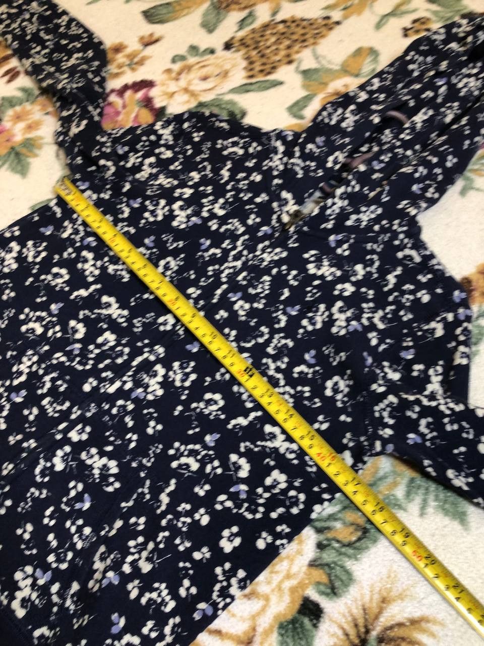 Polo Ralph Lauren Kids Polo Ralph Lauren dark blue micro floral zip up hoodie Size US XS / EU 42 / 0 - 10 Thumbnail
