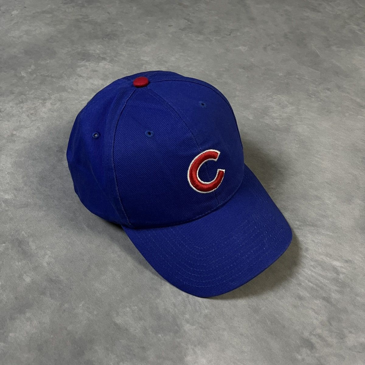 MLB 90s Chicago Cubs MLB Authentic Strapback Hat Twins Enterpris Size 34 - 1 Thumbnail