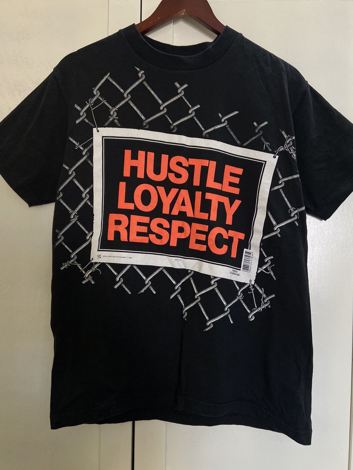 Vintage RARE 1999 Jon Cena Cenanation store WWE wrestling tshirt Hustle Loyalty Respect small tee