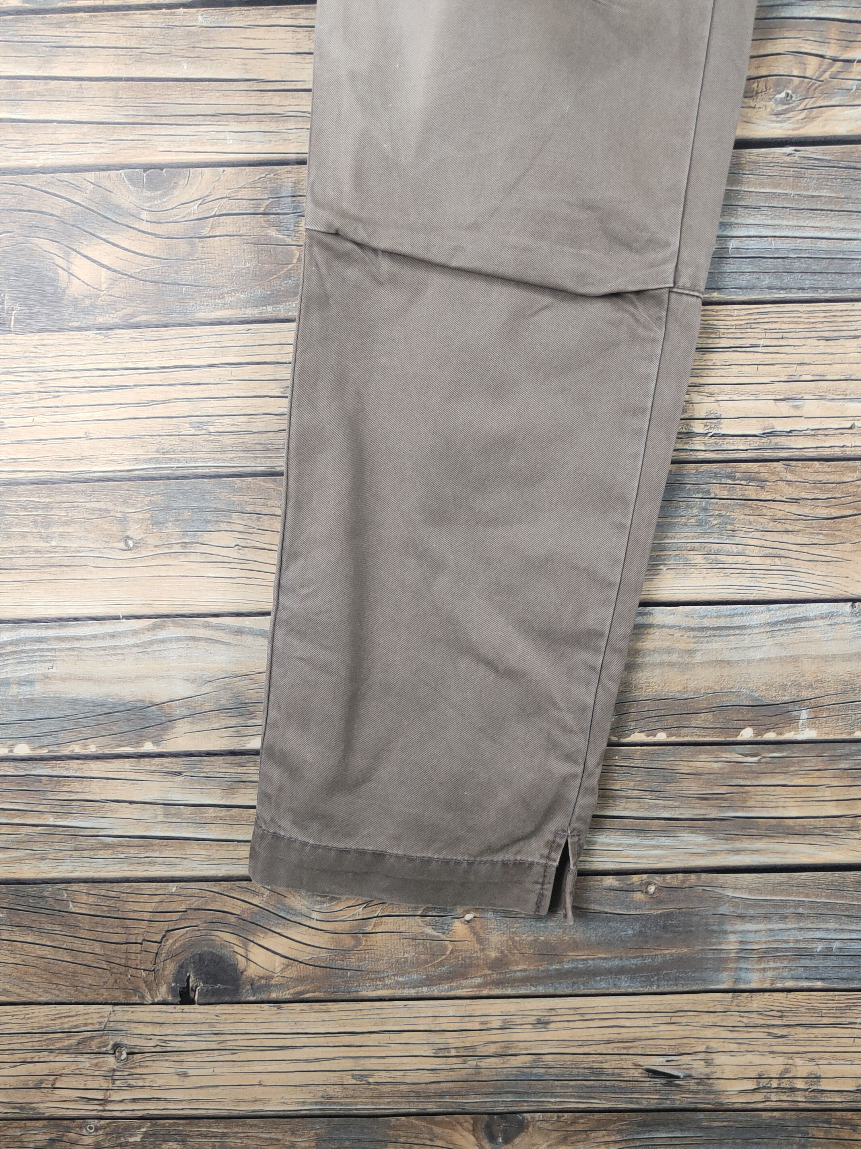 Japanese Brand DL BG Olive Faded Multipocket Cargo Pants #46-021 Size US 32 / EU 48 - 4 Thumbnail
