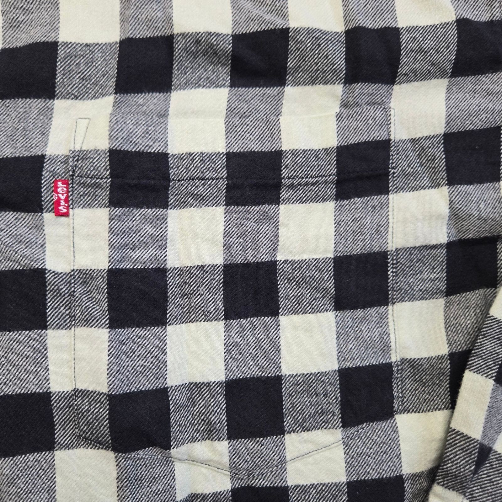 Levi's Levi's Black White Plaid Flannel Top Size Small Size S / US 4 / IT 40 - 5 Thumbnail