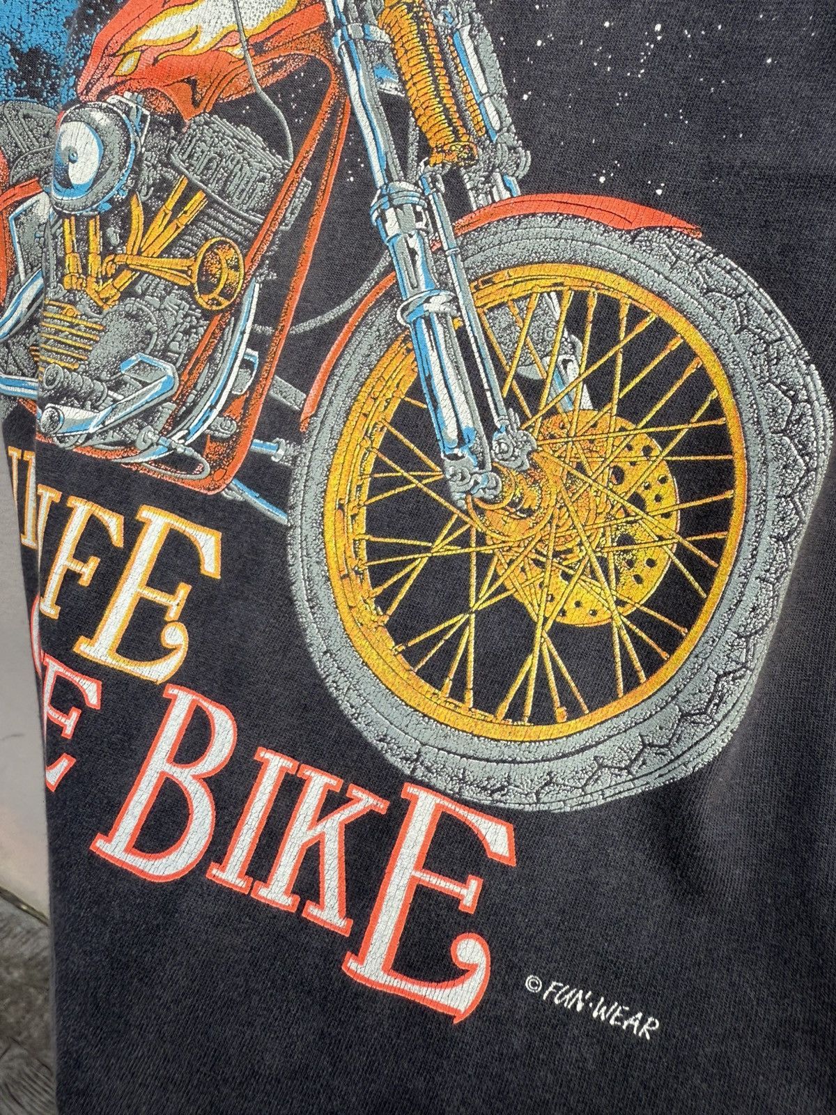 Harley Davidson Vintage 90s Sunfaded HARLEY DAVIDSON Chopper Tee Size US L / EU 52-54 / 3 - 5 Thumbnail