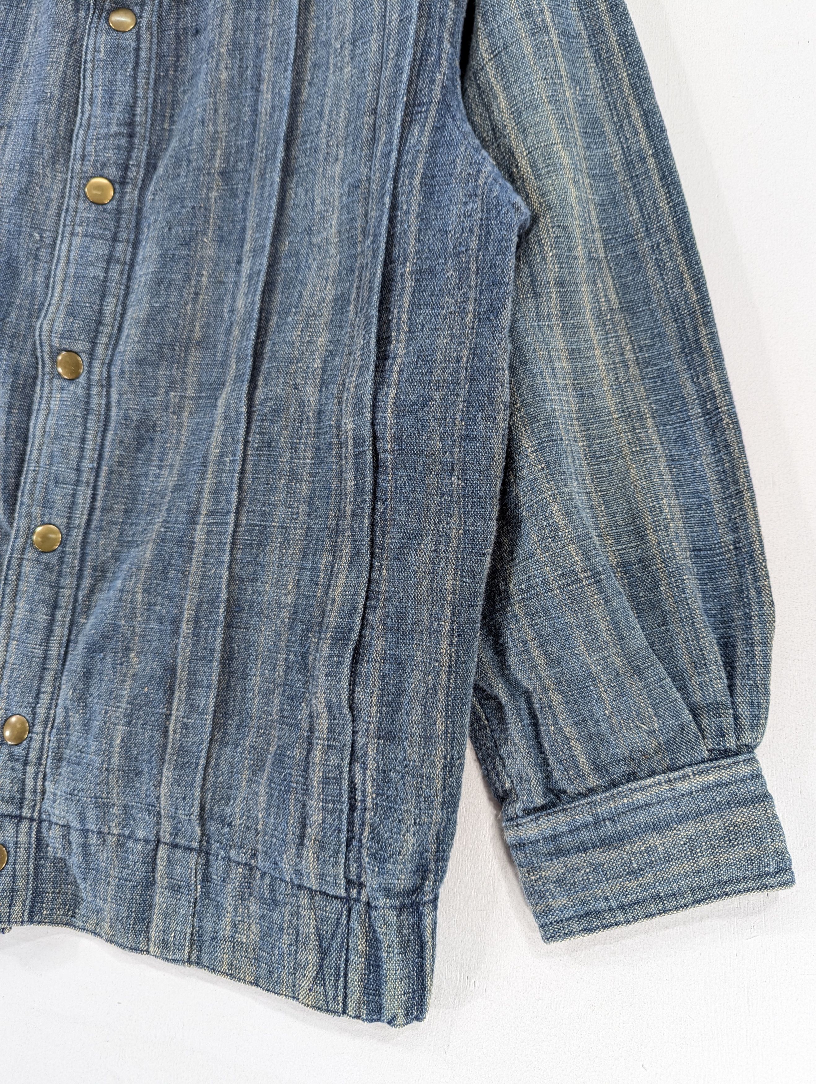 Japanese Brand Vintage Yuhei Anrico Atelier Denim Snap Button Jacket Size L / US 10 / IT 46 - 5 Thumbnail