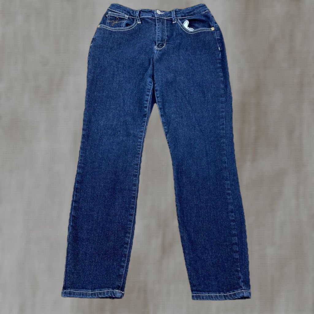 Vintage Judy Blue Jeans Women 28 Skinny High Rise Dark Wash Denim Pants Stretch Classic Modern 5-Pocket Size 28" / US 6 / IT 42 - 1 Thumbnail